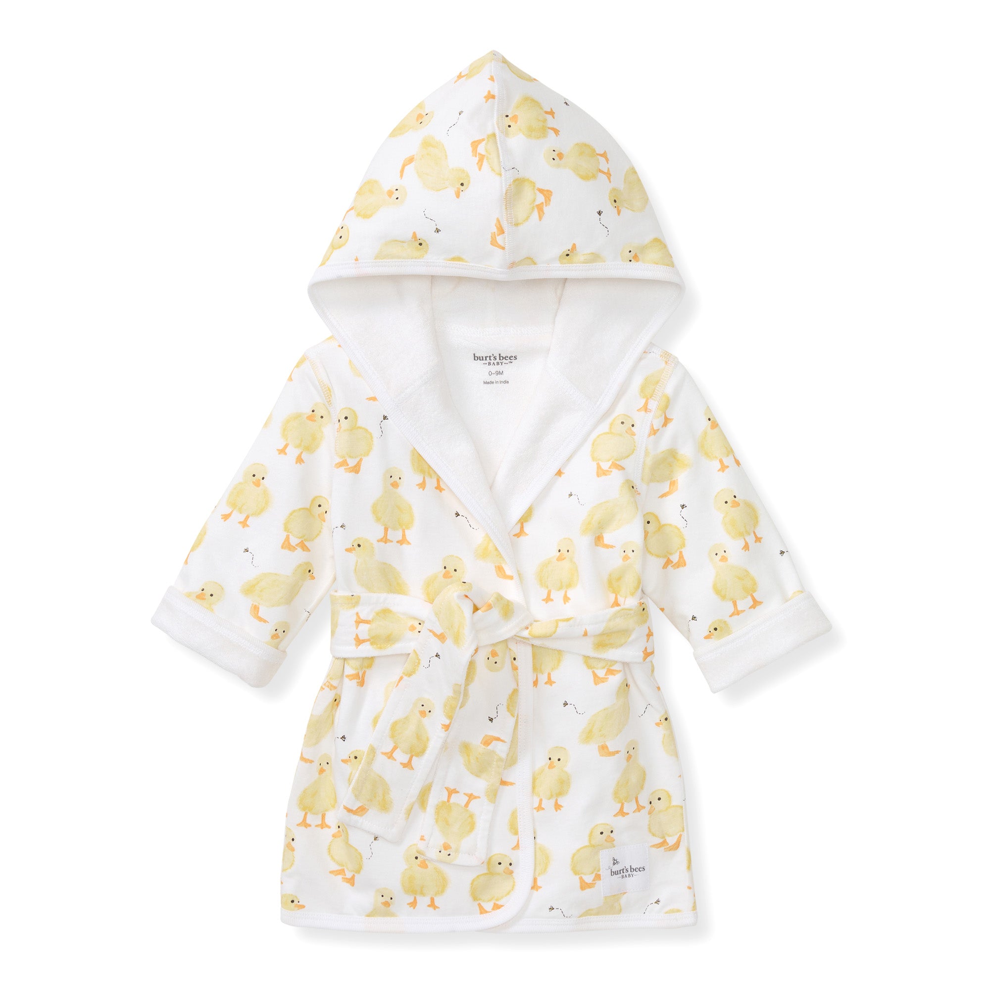 Organic Cotton Knit Terry Hooded Robe - Little Ducks、mySite、g9winljtr