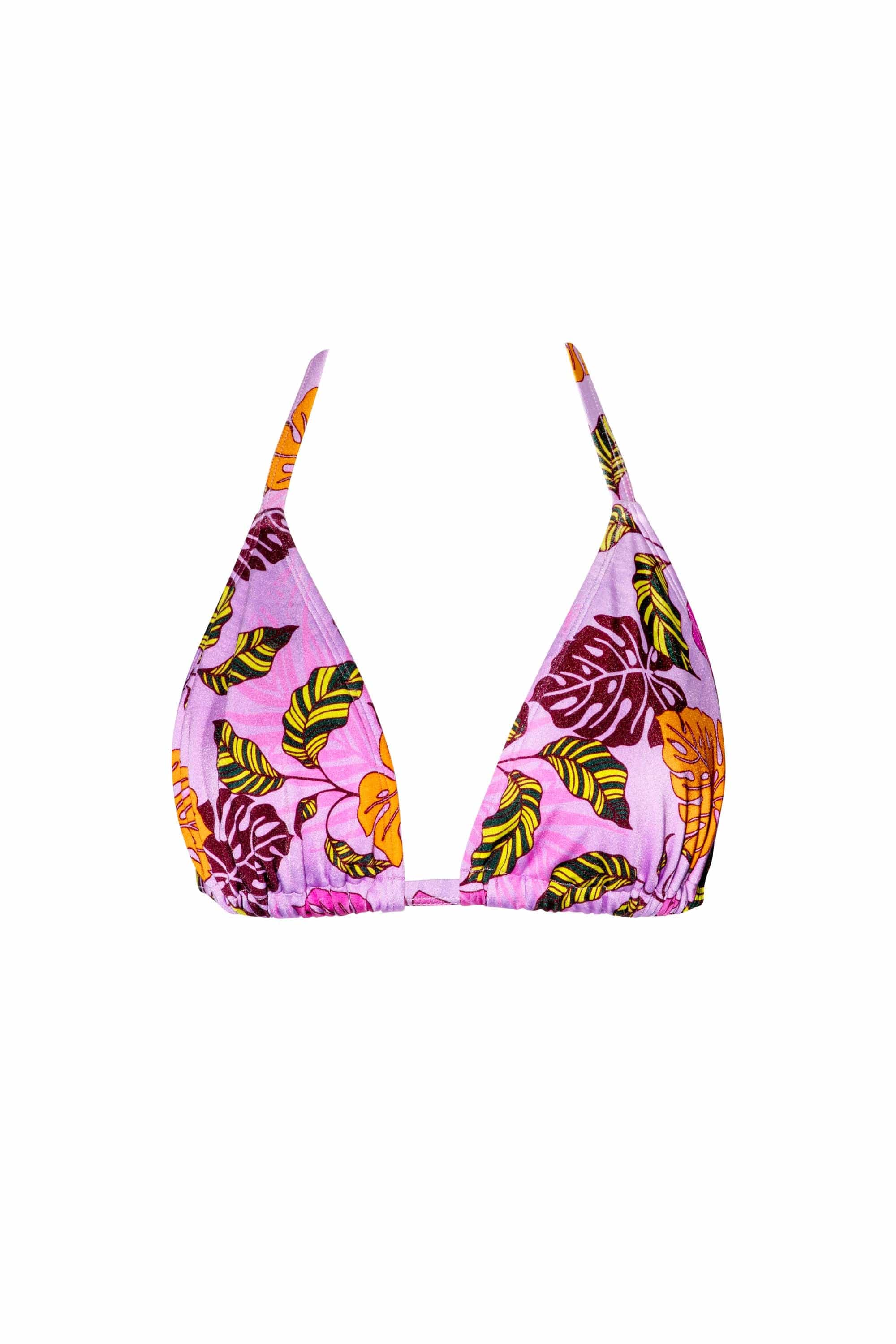 Riley Fuller Bust Mix & Match Pink Palm Print Triangle Bikini Top、mySite、bengalsvssteelers