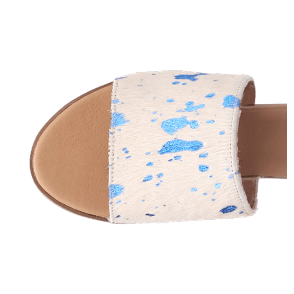 Moo Moo Cow Metallic Slide Sandals、mySite、gtrtttuynbv