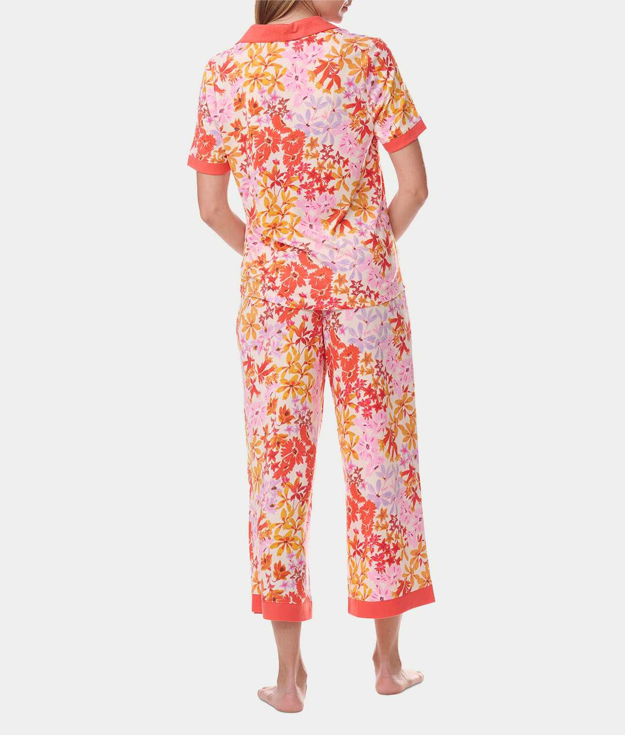  Notch Collar Knit Capri Pajama Set、mySite、justintrudeaud