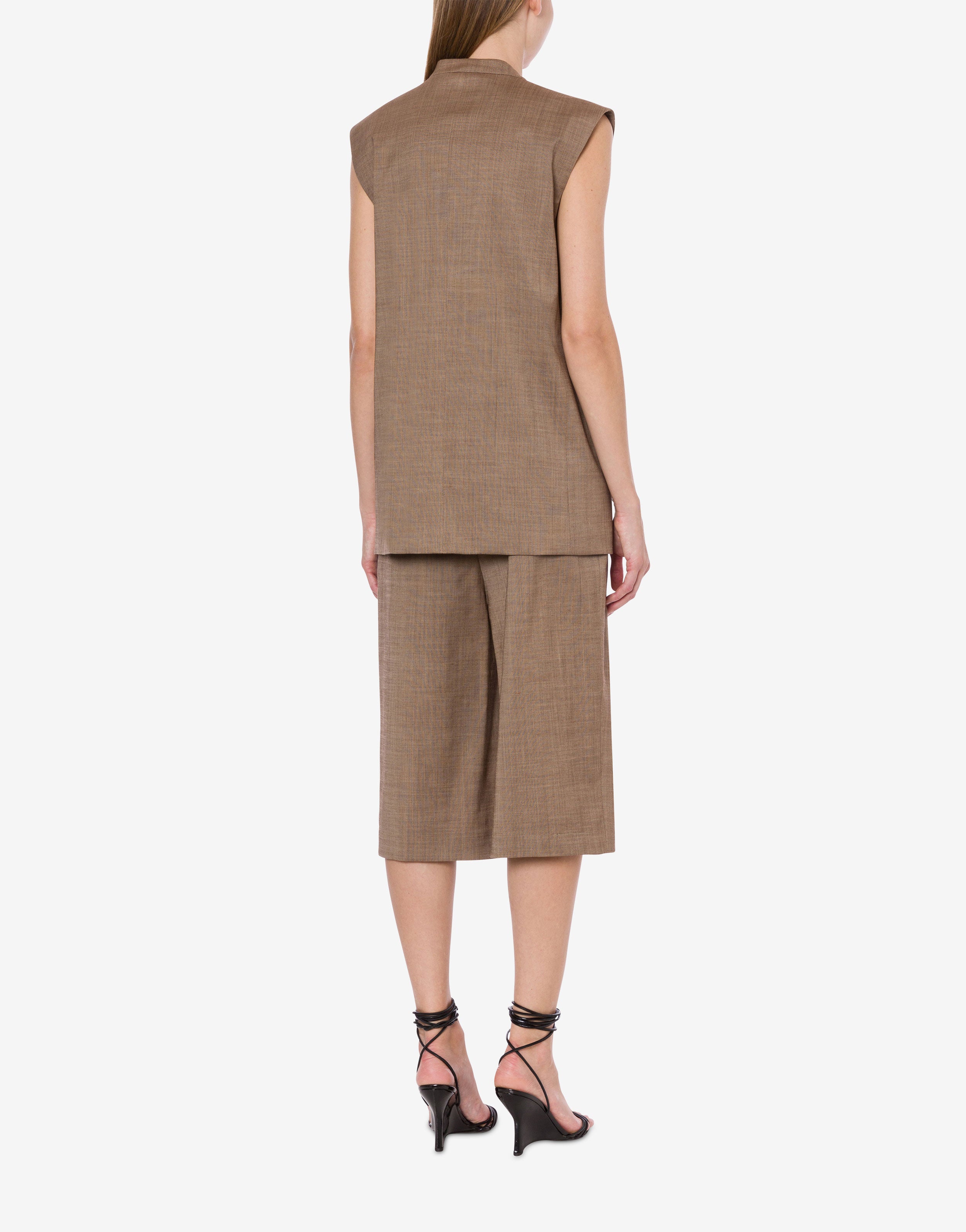 Gilet allungato in misto lana、mySite、aoinhome