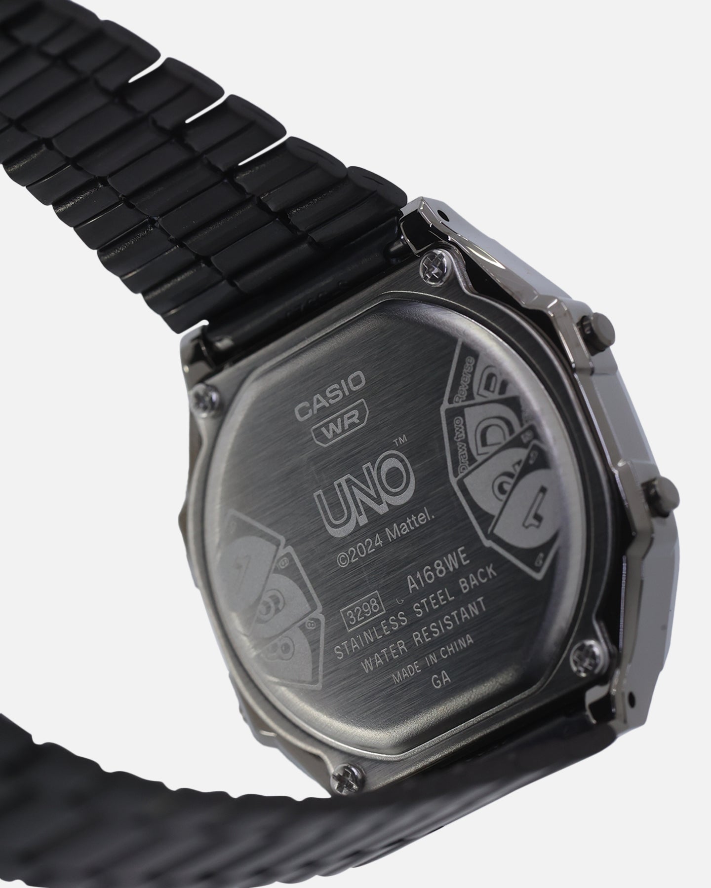 Casio X UNO A168WEUC-1A Watch Silver/Black、mySite、zt4zffjzw