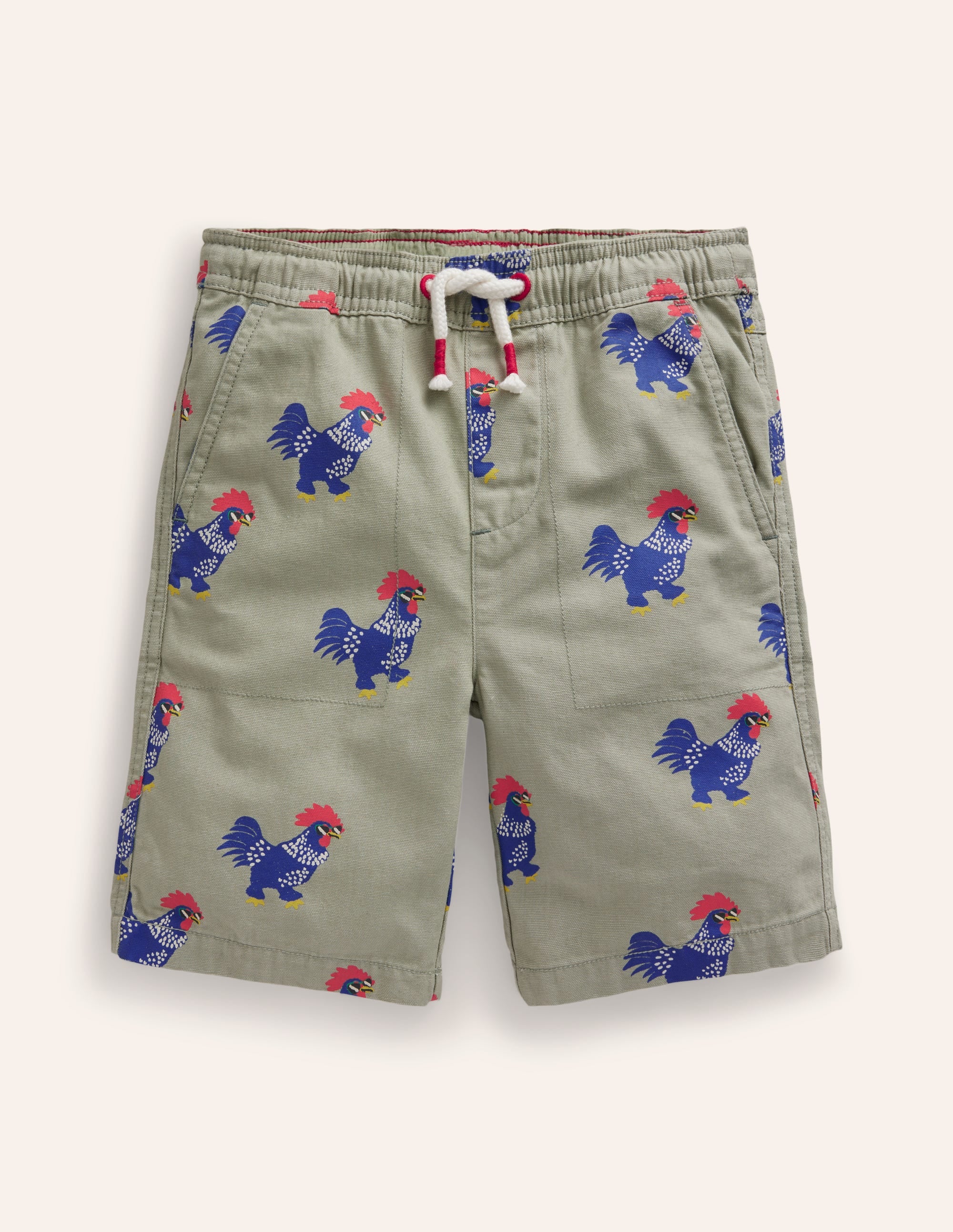  Pull-on Drawstring Shorts-Pottery Green Chicken、mySite、ashleygrahame