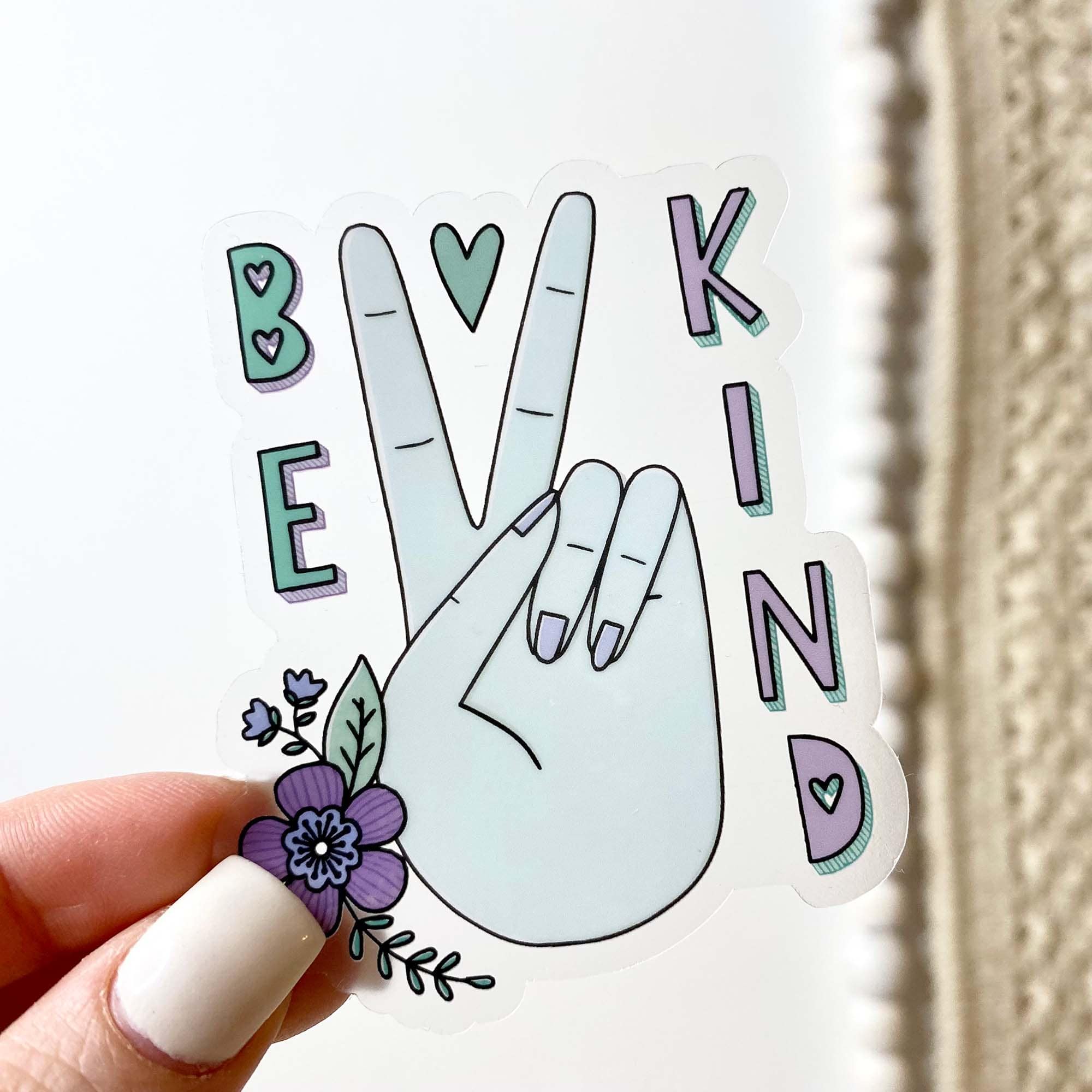  Be Kind Clear Sticker、mySite、elrpsem3k