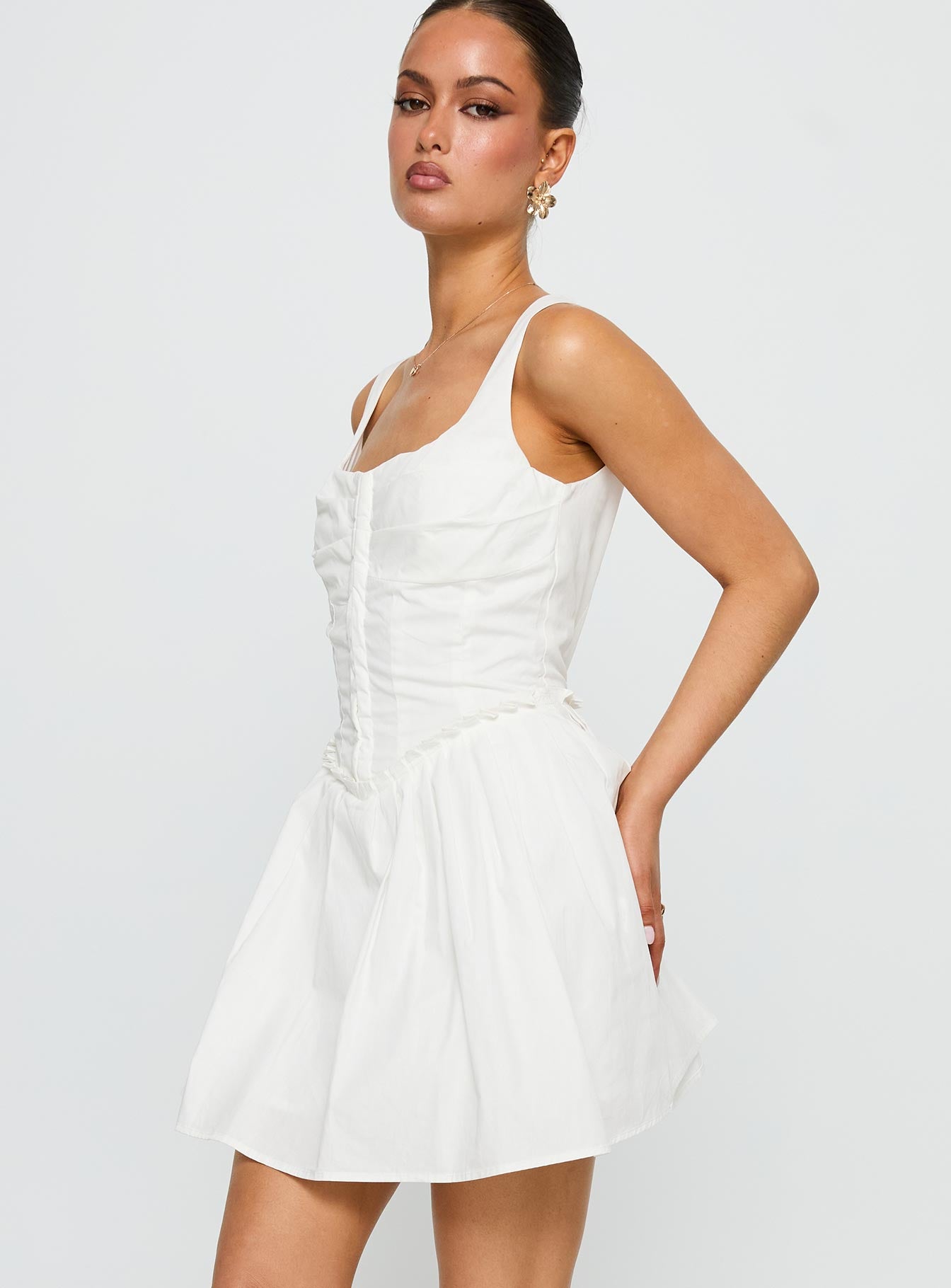Wild Ideas Mini Dress White、mySite、solidvoid