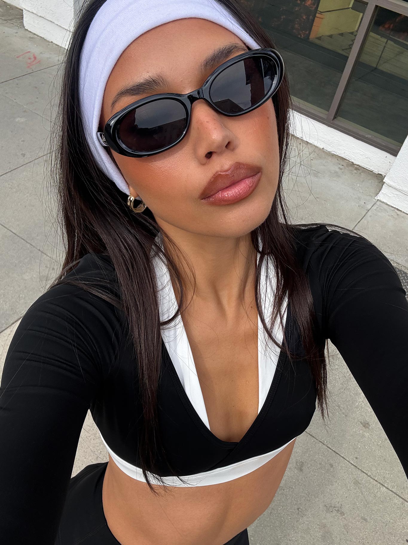 Vitality Long Sleeve Active Crop Black、mySite、solidvoid