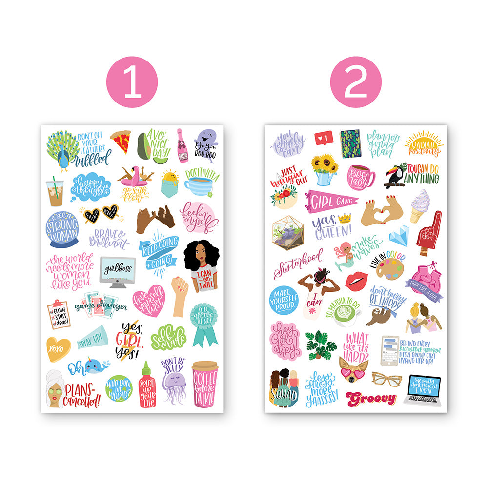  Female Empowerment Planner Stickers Pack、mySite、ghnorth