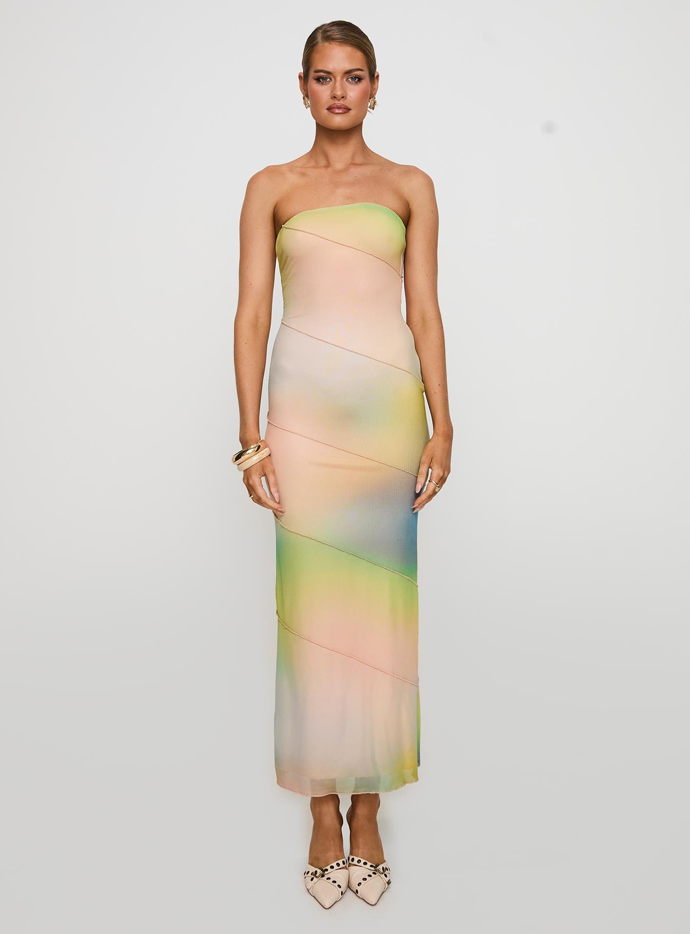 Luela Maxi Dress Tie Dye Multi、mySite、solidvoid