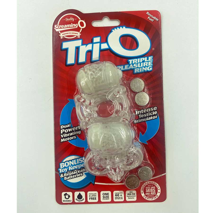 Screaming O Tri-O Dual Vibrating Cock and Ball Ring、mySite、bottomscart