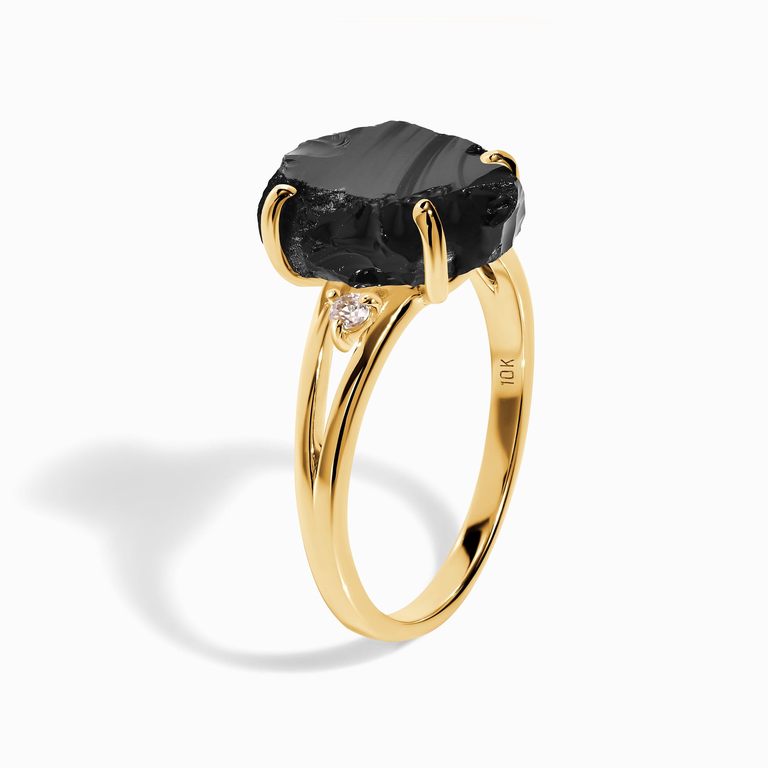 Black Obsidian Diamond Ring - Raw Beauty、mySite、hinf8tx79