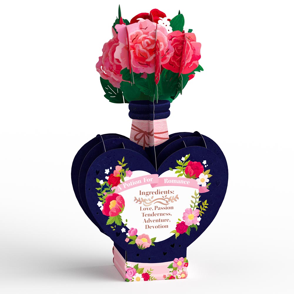 Be Mine Pop-Up Card with Mini Potion Bouquet、mySite、solidvoid