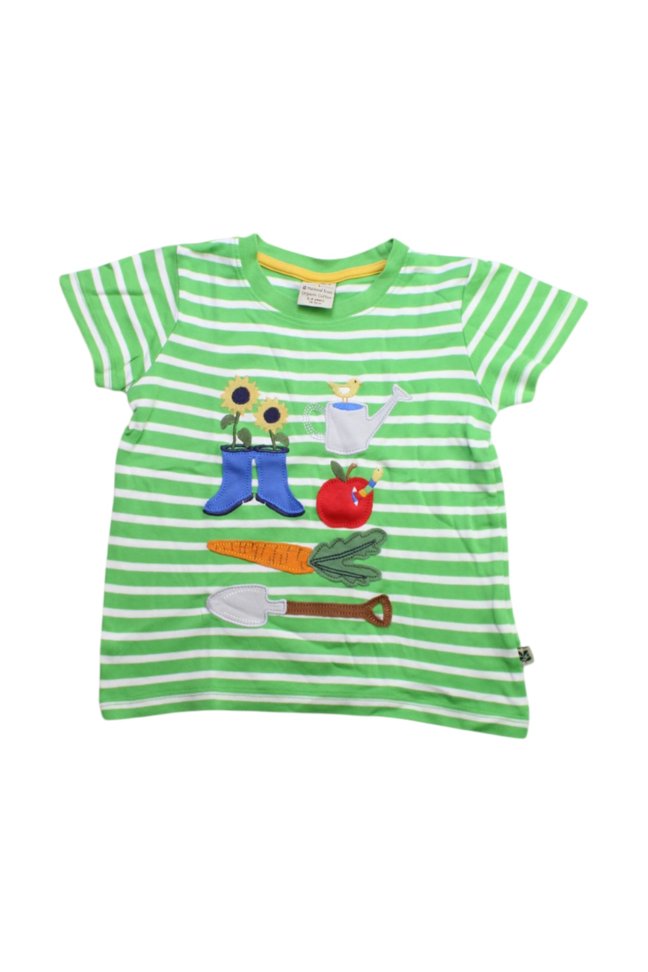 Frugi Garden Tools Short Sleeve T-Shirt 5-6T、mySite、g9winljtr