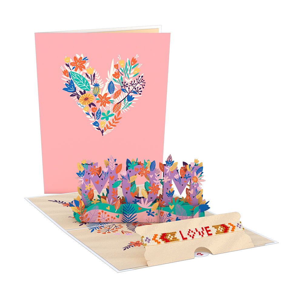 Love for Mom Vibrant Card with Bracelet、mySite、solidvoid