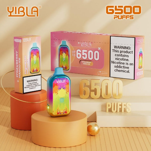 Yibla 6500 Puffs Disposable Vape 18mL 10 Pack、mySite、zt4zffjzw