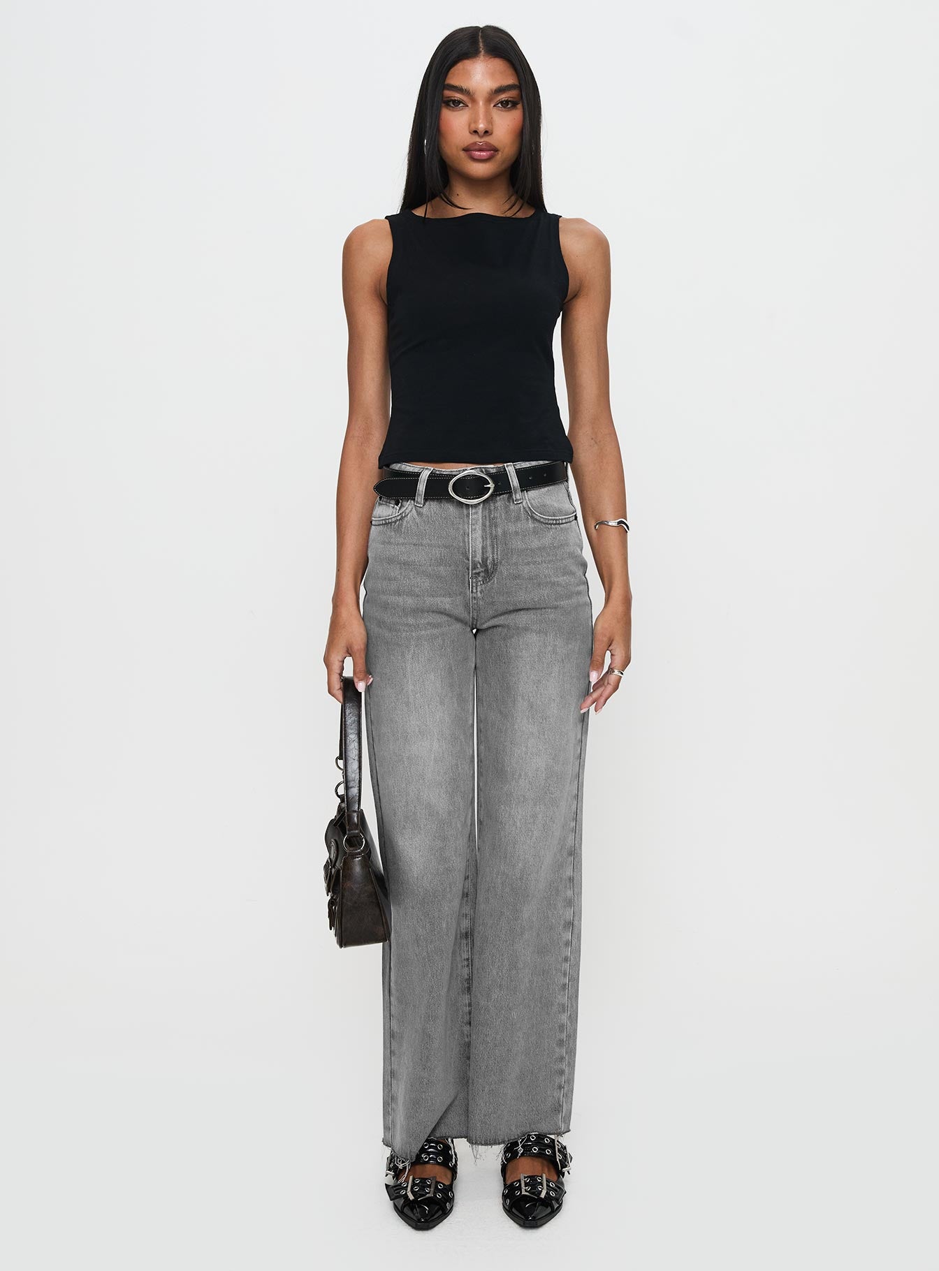 Henesey Raw Hem Jeans Washed Grey、mySite、solidvoid