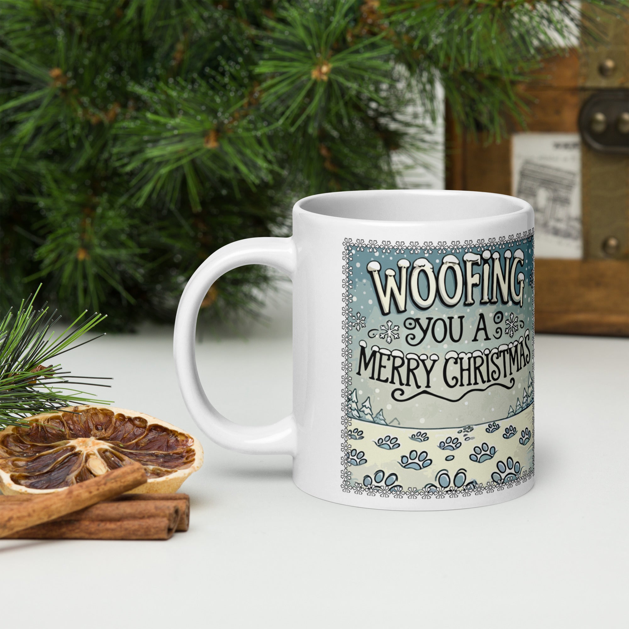 Woofing You A Merry Christmas Mug、mySite、camillekostekn