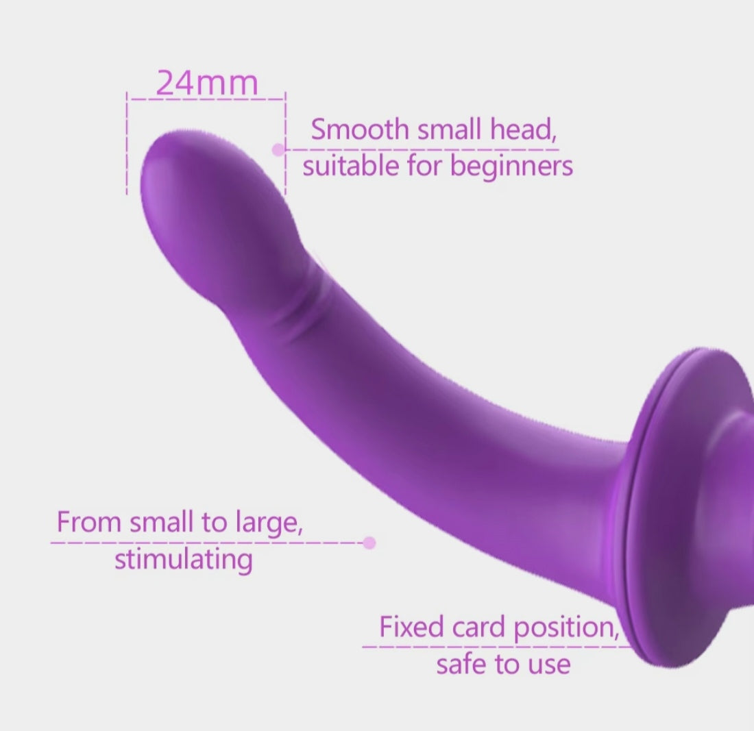 Come Closer Double Ended Dildo | Vagina | Anal | Purple | Soft Silicone、mySite、bottomscart