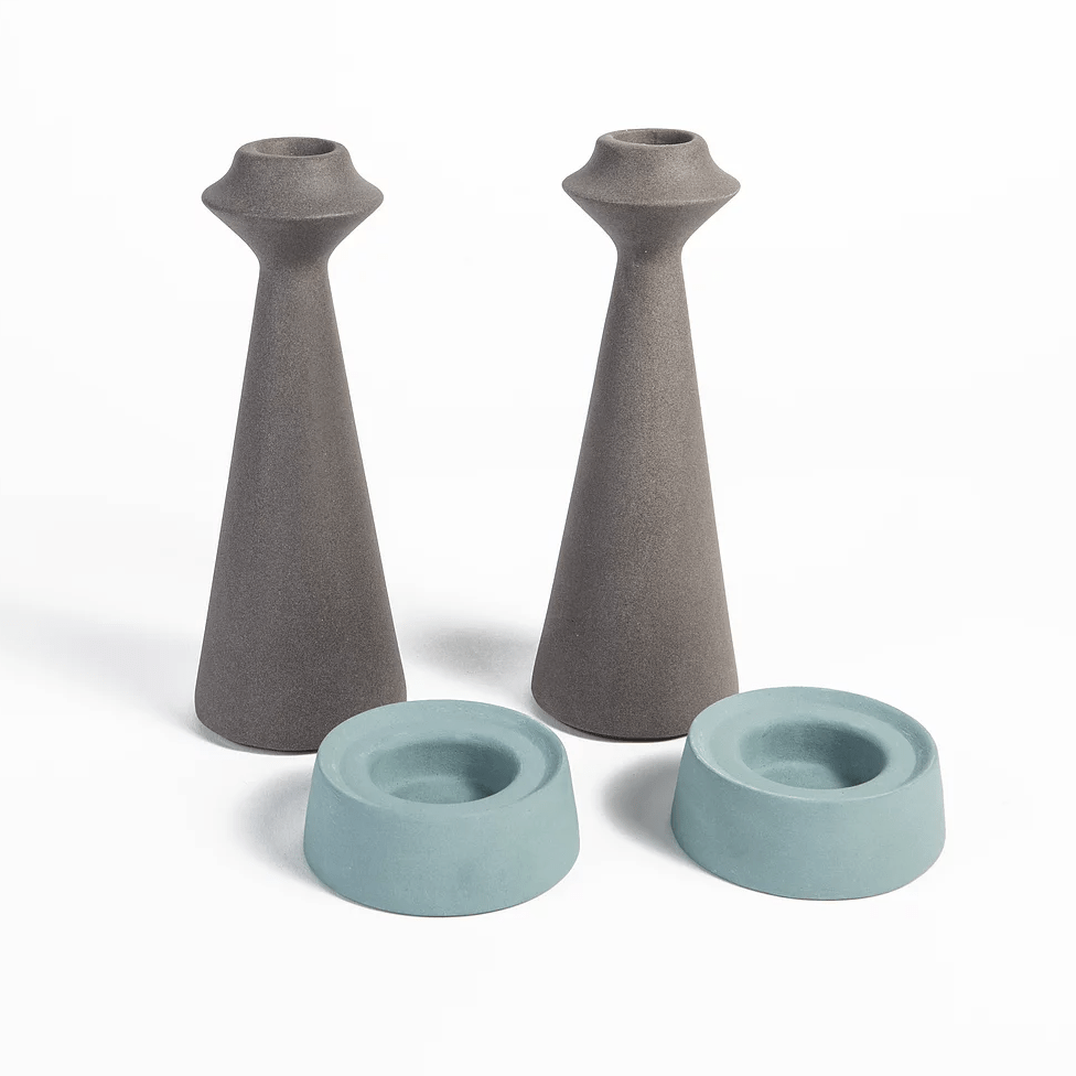 Turquoise Modular Candle Holders by Yahalomis、mySite、topwebapps