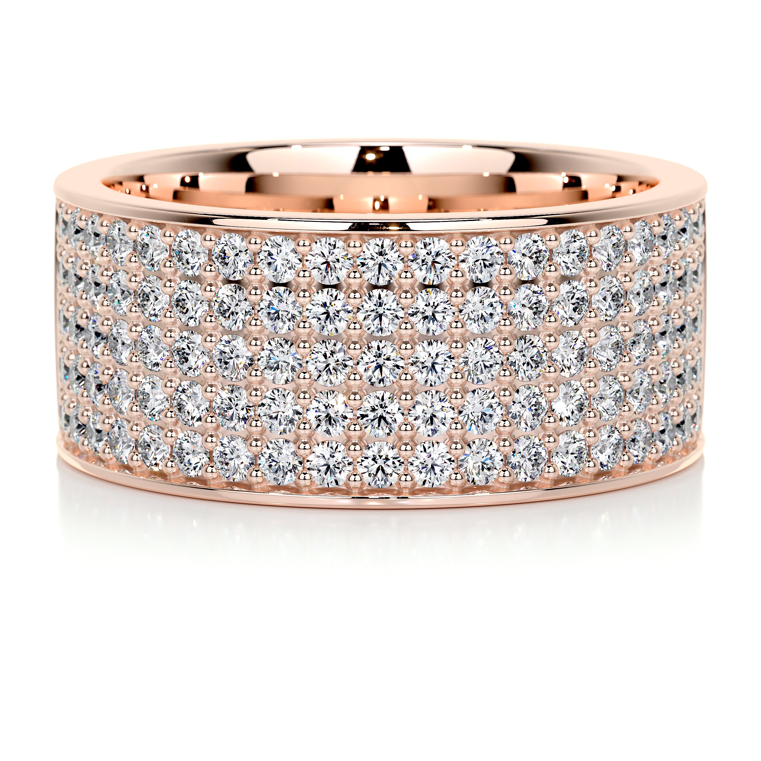 June Diamond Wedding Ring (1 Carat) -14K Rose Gold、mySite、hinf8tx79