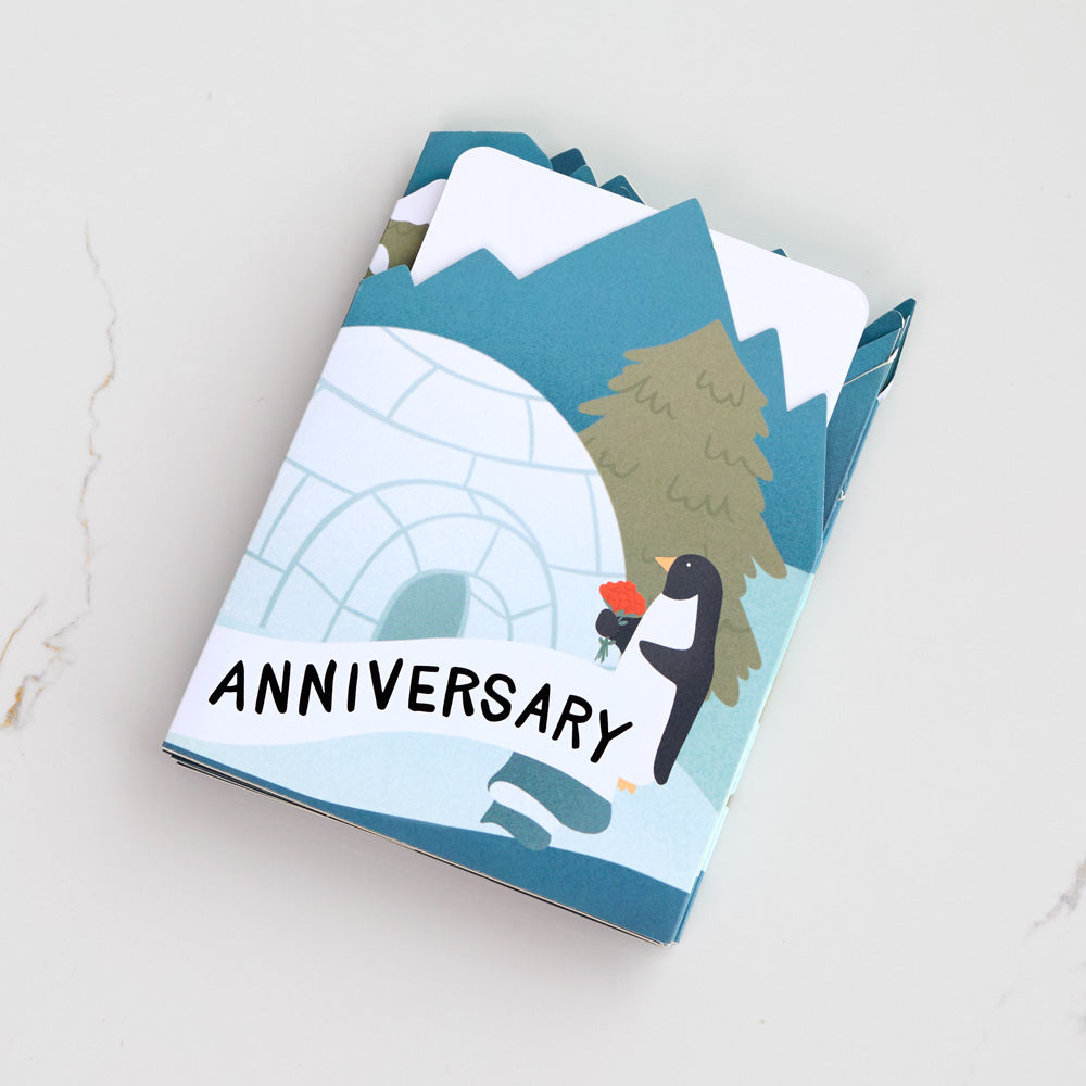 Mates For Life Happy Anniversary Loooooong Card™ (Expands to 2 feet)、mySite、solidvoid