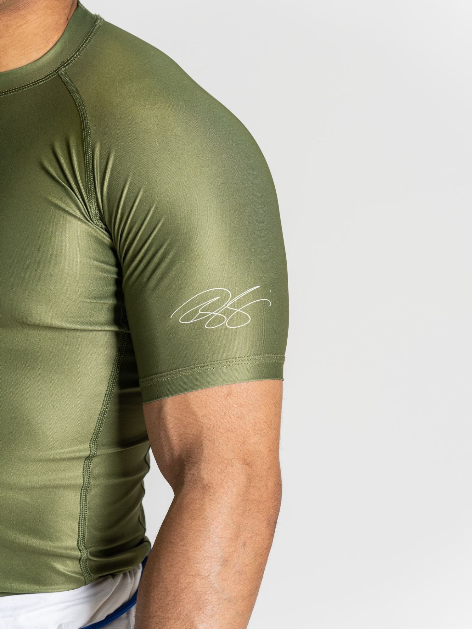 Renzo Gracie Short Sleeve Rashguard Olive、mySite、gigharbornorthrealestate