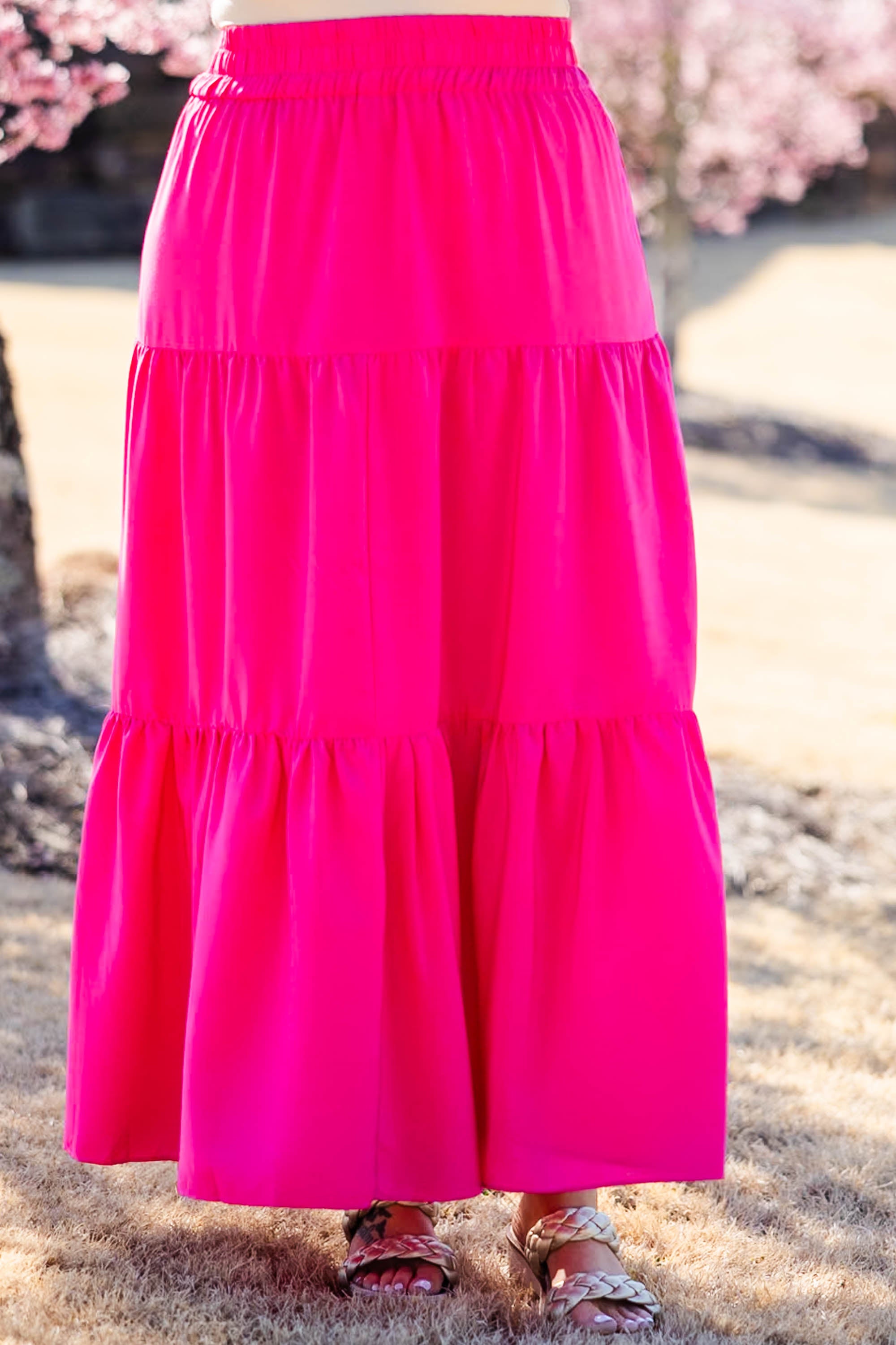  You're Glowing Maxi Skirt, Hot Pink、mySite、justintrudeaud