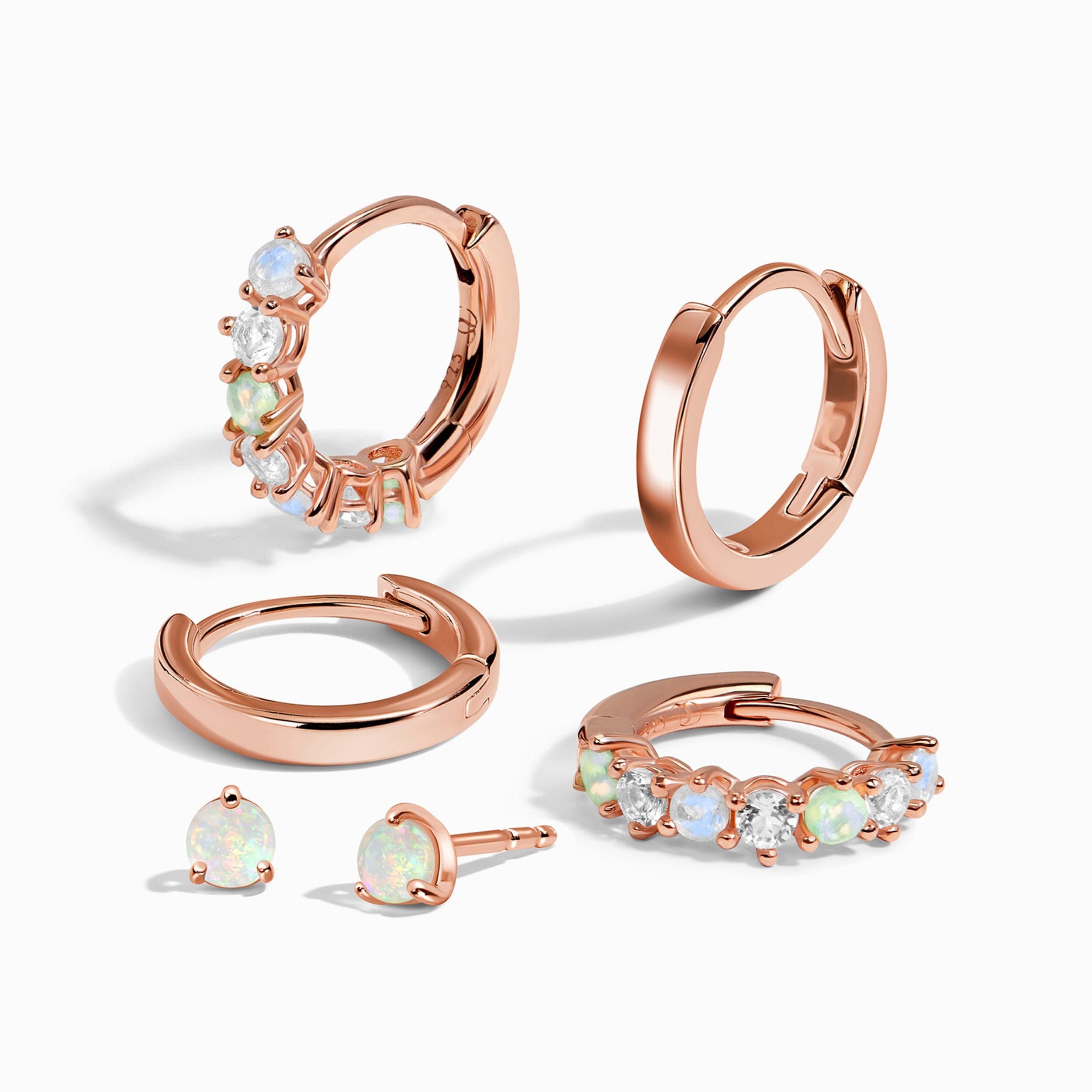 Bonny & Plain Hoops & Opal Petite Round Studs、mySite、hinf8tx79