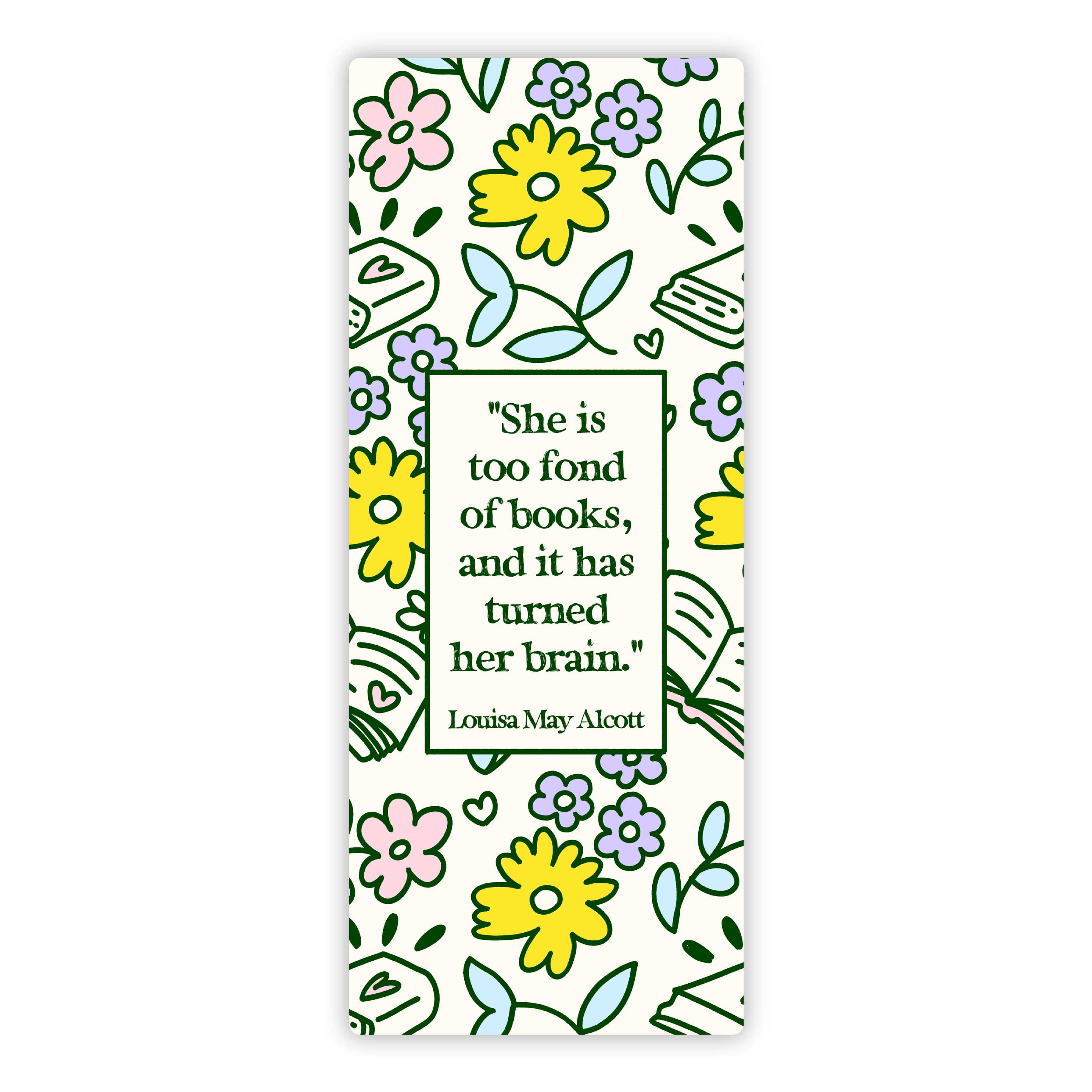  Louise May Alcott Quote Bookmark Sticker、mySite、ghnorth