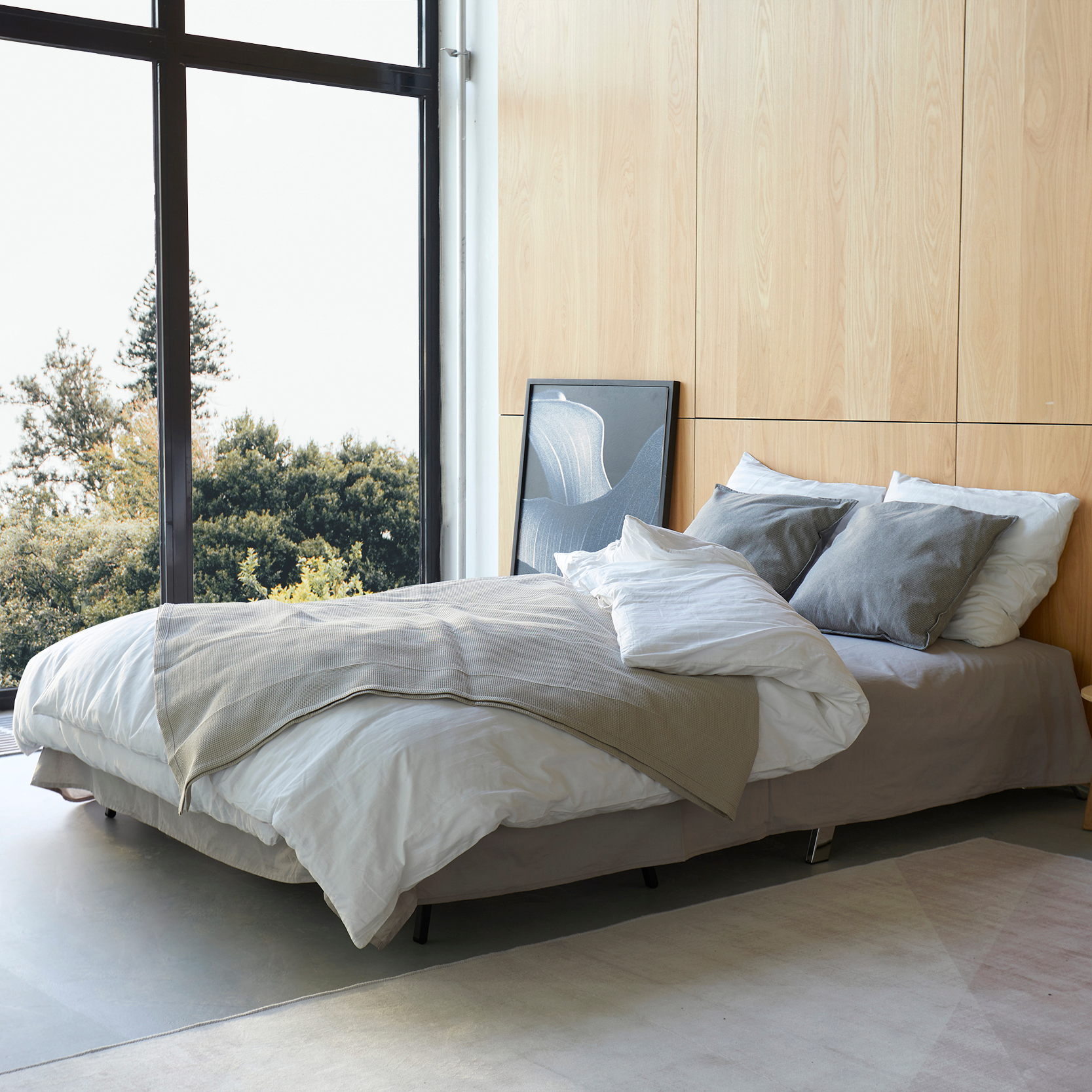 Cubed Full Size Sofa Bed With Chrome Legs、mySite、neckold