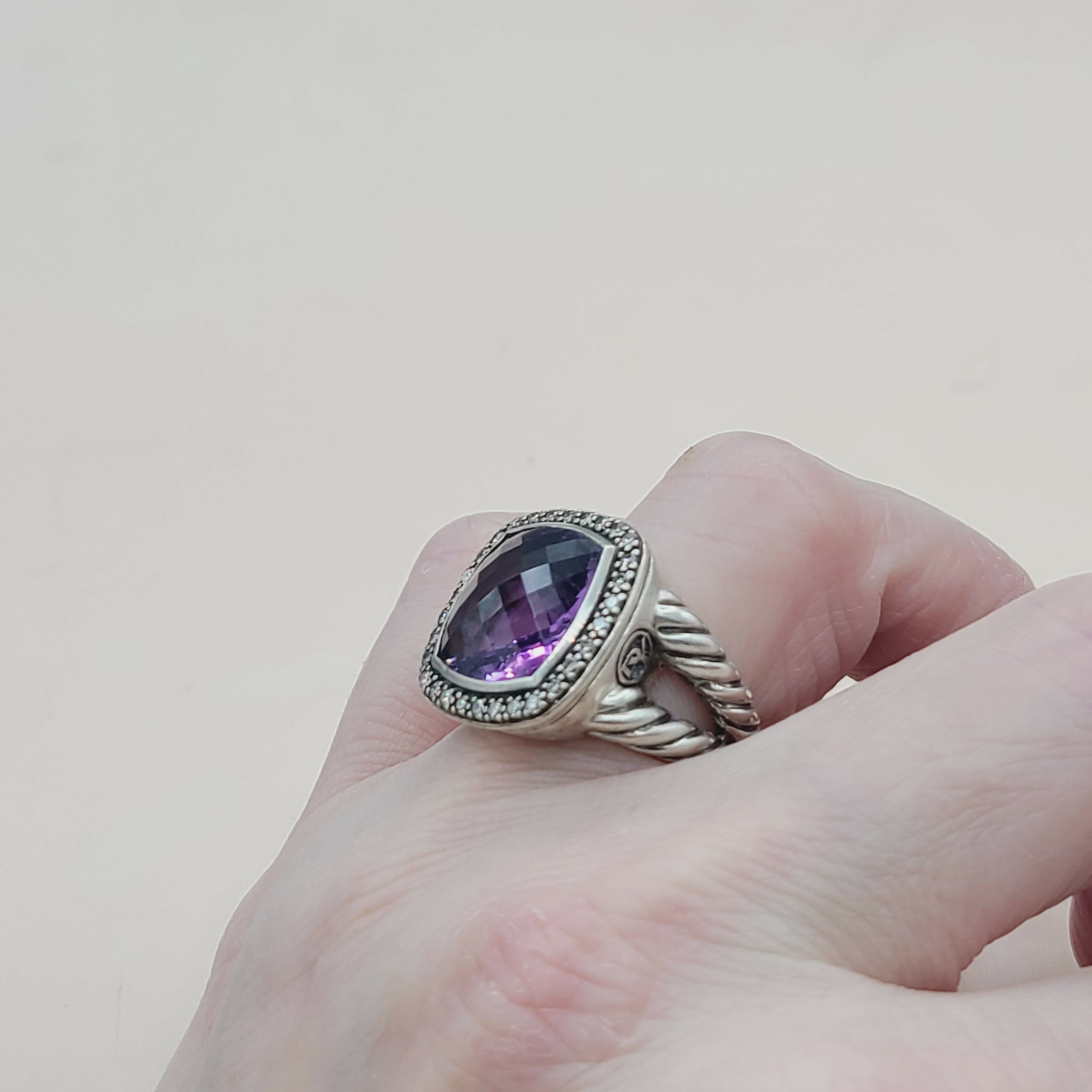 David Yurman Albion Moonlight Ice Ring 14mm Amethyst、mySite、hinf8tx79