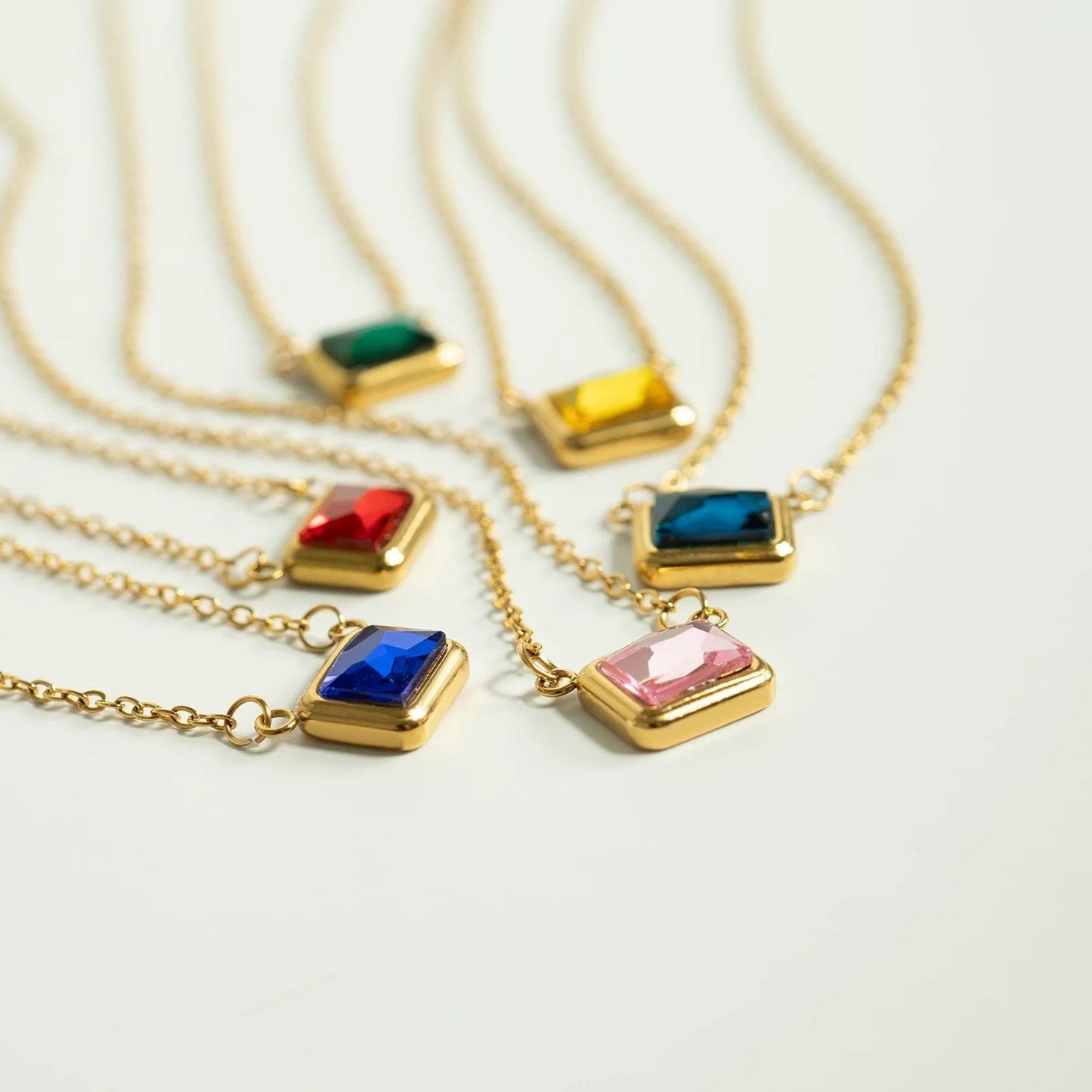 18K Gold PVD Emerald Birthstone Connector Charm 11mm / PDL0261、mySite、dreamappss