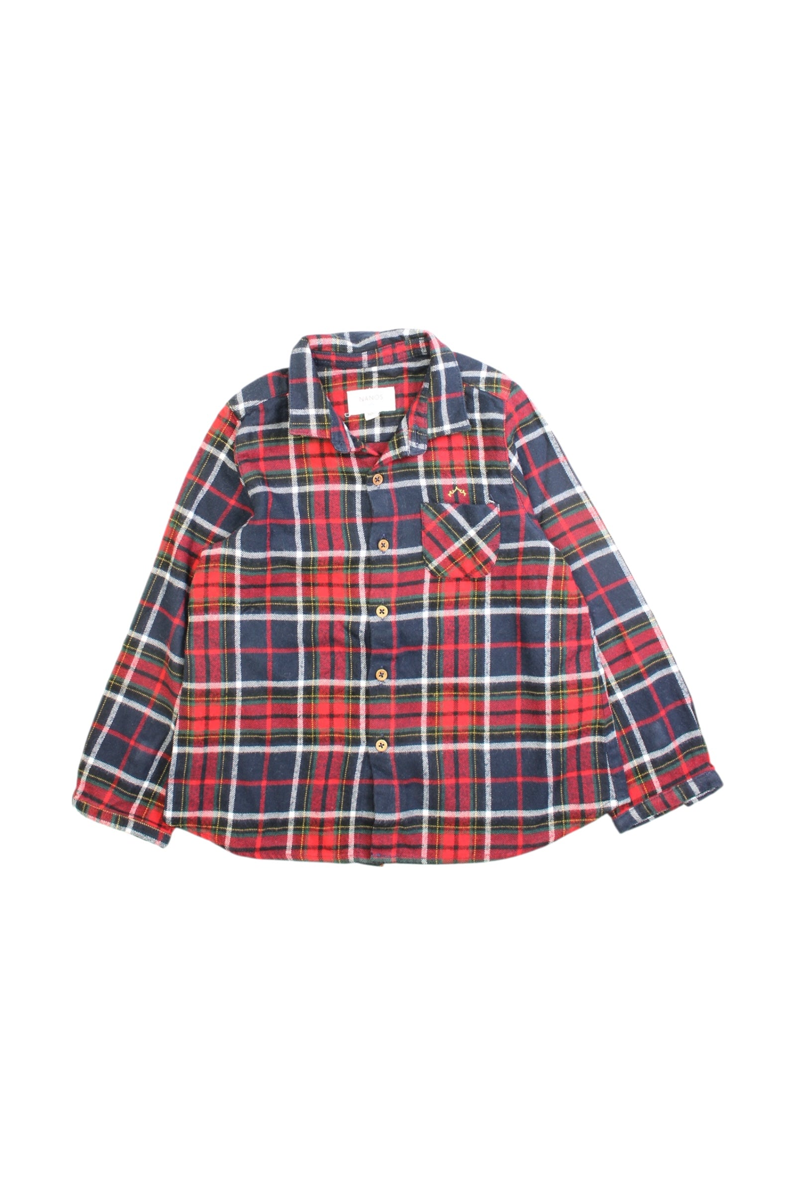 Nanos Plaid Button-Up Shirt 2-3T、mySite、g9winljtr