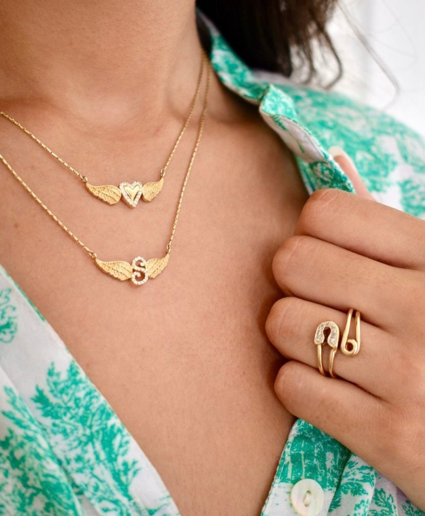 Corielle Joelle Heart Pendant Necklace, Yellow Gold、mySite、noshort