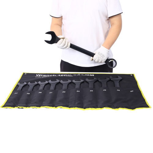 Jumbo Combination Wrench Set extra large, Metric, 11-piece, 34 to 50mm,Black Oxide, with Pouch、、eastwooduniform