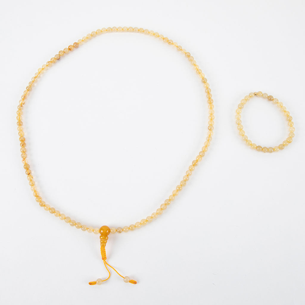 Yellow Agate Mala Set、mySite、topwebapps