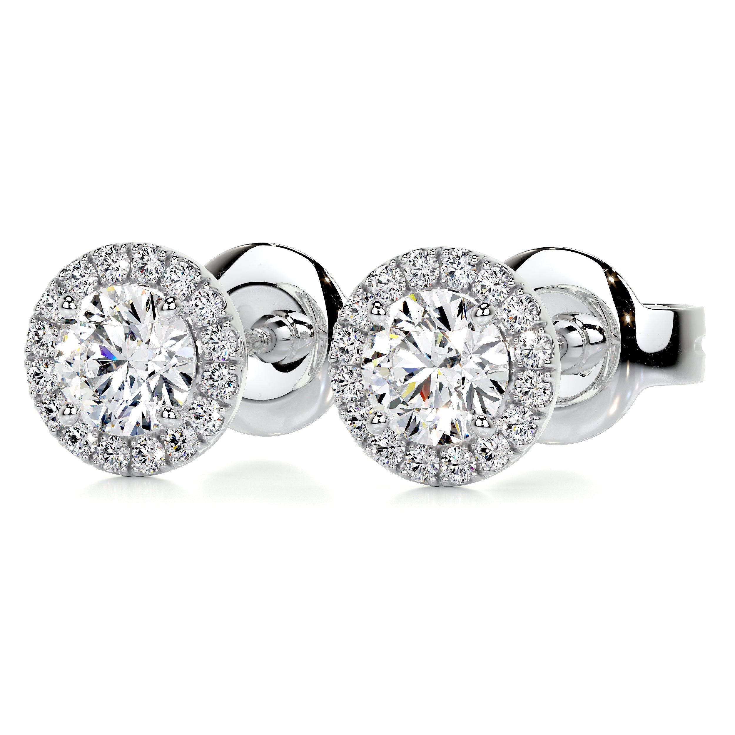 Petit Courtney Lab Grown Diamond Earrings -18K White Gold、mySite、hinf8tx79