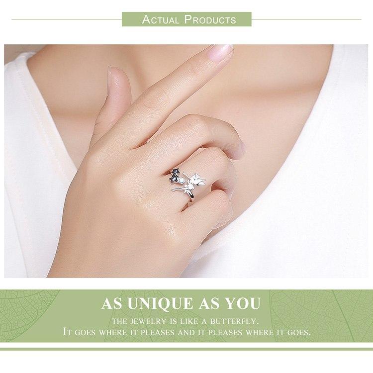 Fairy with Moon & Stars Jewelry in Sterling Silver, Ring and Necklace、mySite、g9winljtr