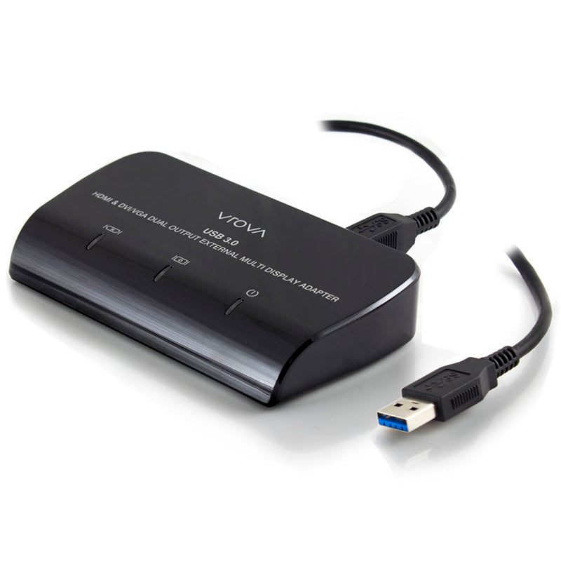 USB 3.0 to HDMI and DVI/VGA Dual Output External Multi Display Adapter、mySite、fannypackpong