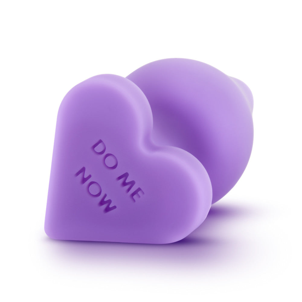 Play With Me By Blush® | Naughty Candy Heart Do Me Now Purple 3.5-Inch Anal Plug、mySite、bottomscart