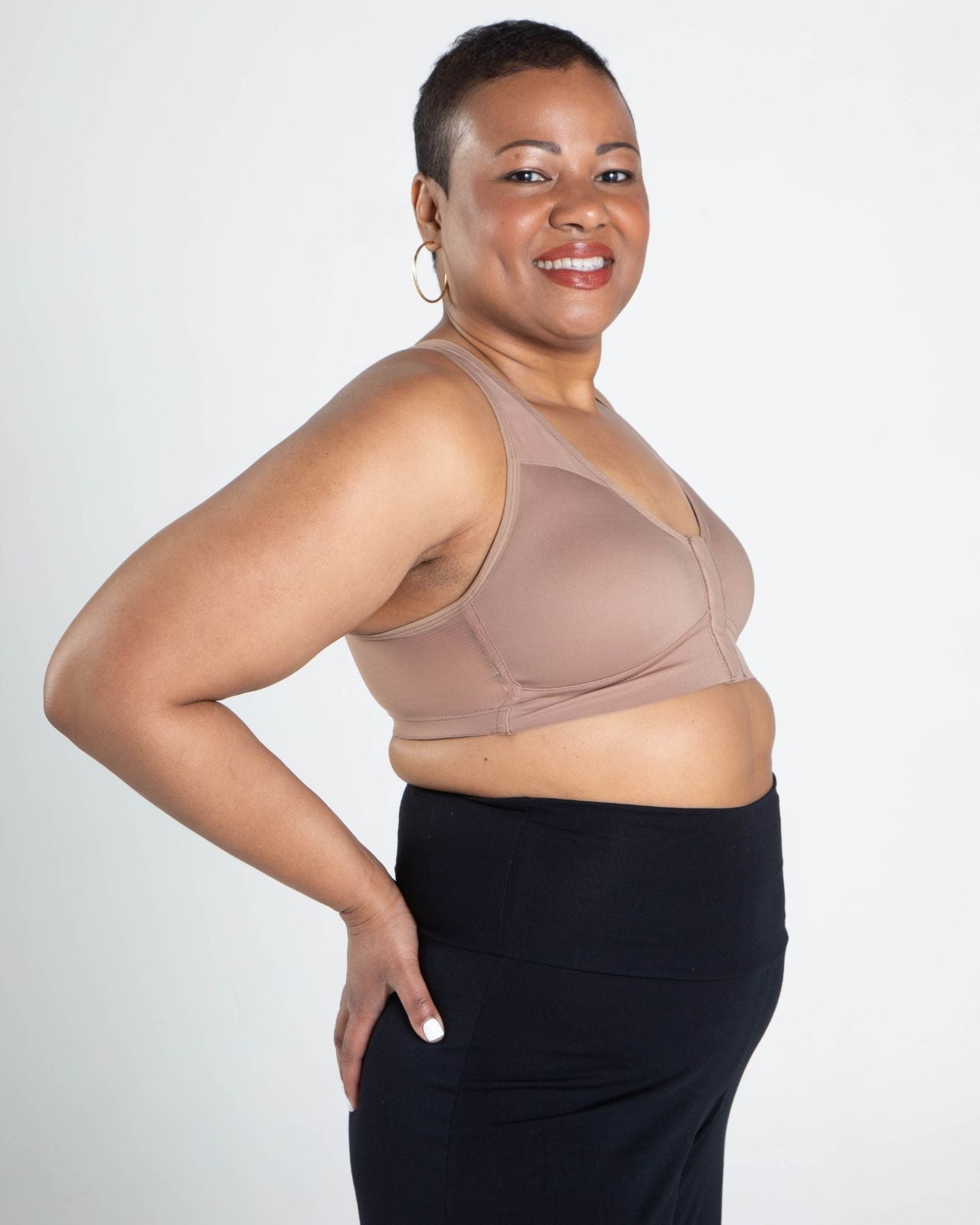 Bianca Front Closure Sports Bra、mySite、bengalsvssteelers