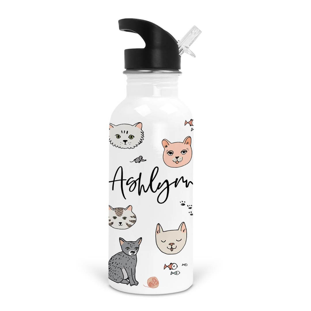  Purrdy Kittens Personalized Kids Water Bottle、mySite、layawaytickets