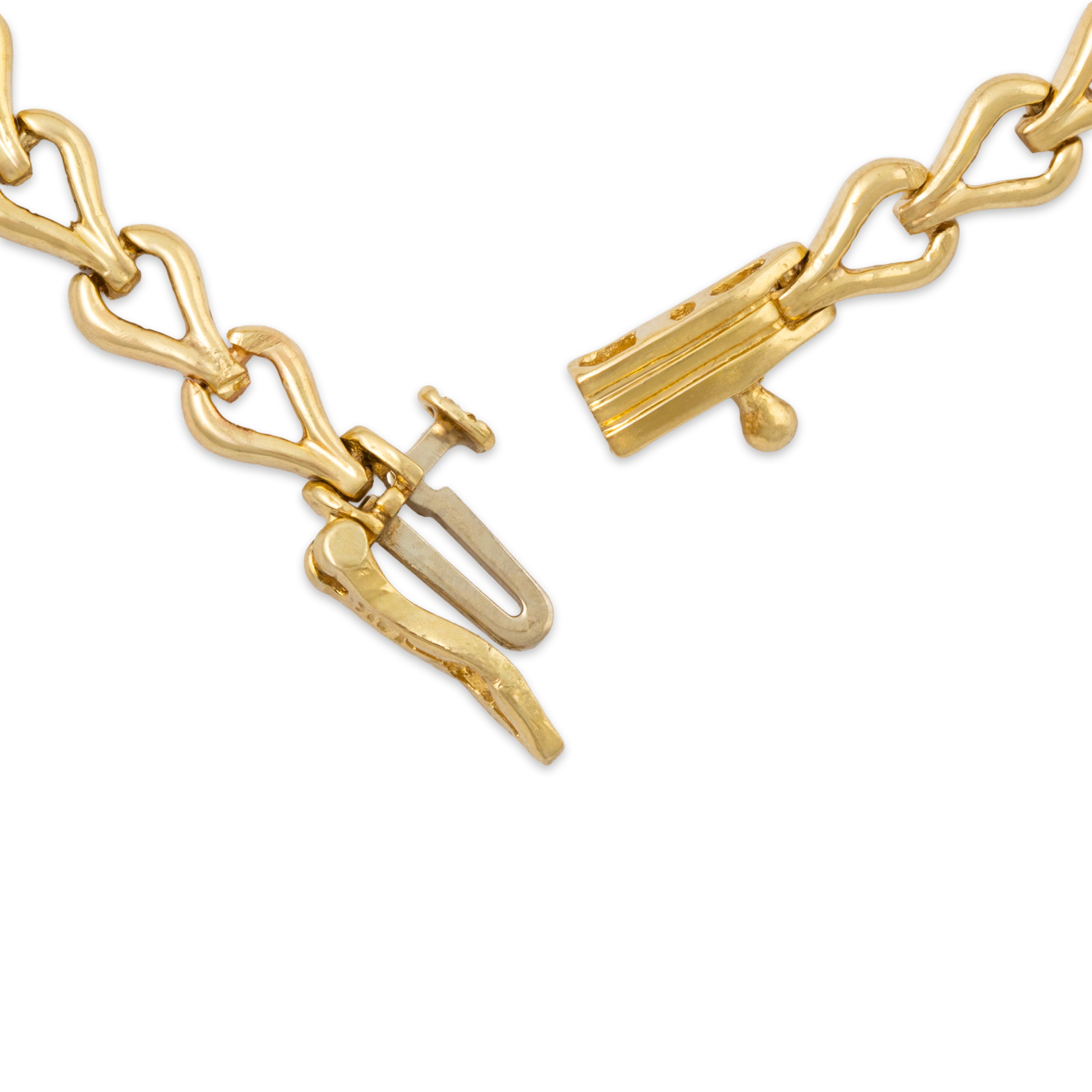 Vintage 14k Yellow Gold 2cttw Tanzanite Diamond Line Link Bracelet 6.5、mySite、hinf8tx79