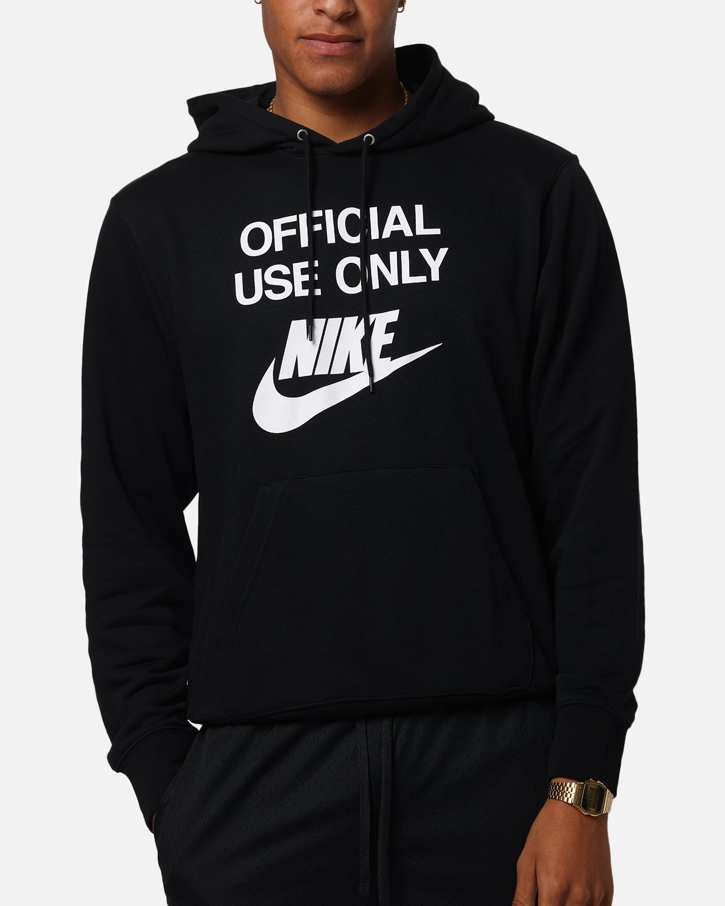 Nike Club French Terry Pullover Hoodie Black/Black/White、mySite、zt4zffjzw