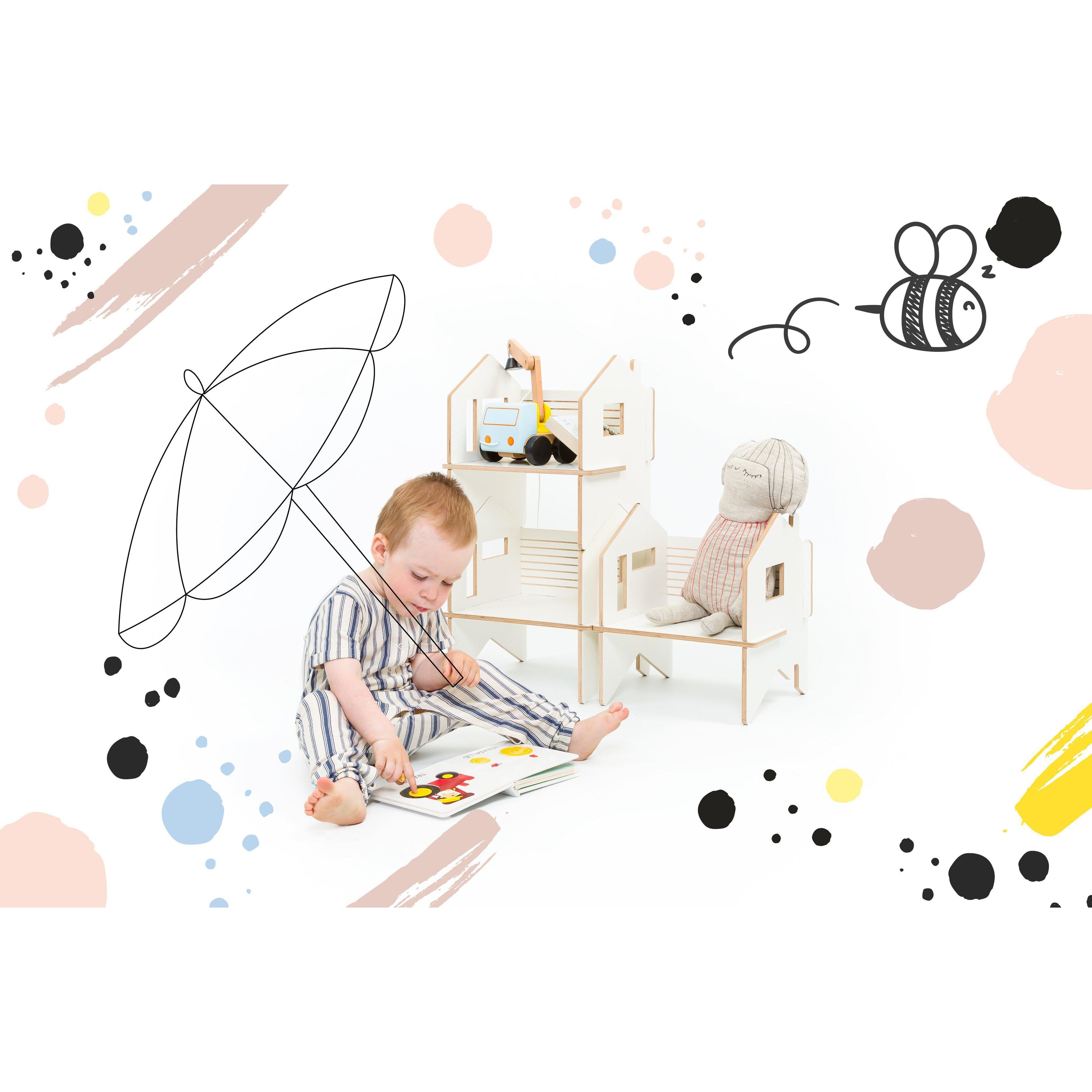 Wooden Kids' Chair Dollhouse Shelf、mySite、gigharbornorthrealestate