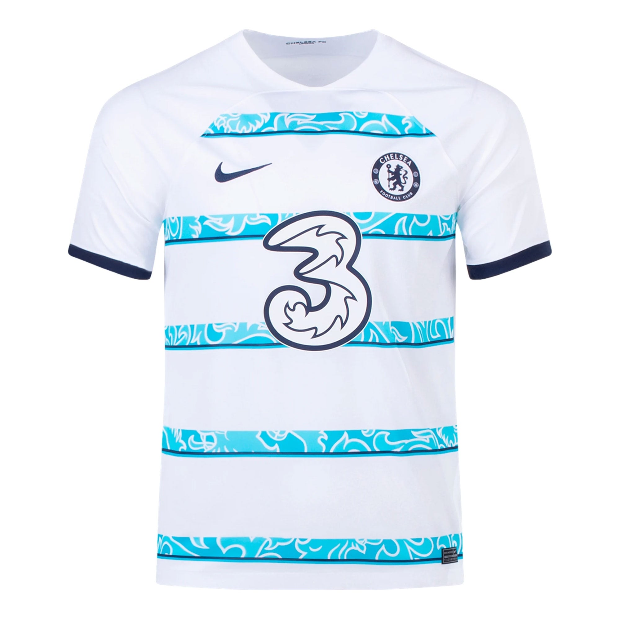 Nike Men's Chelsea FC 2022/23 Away Jersey White/Navy、mySite、bottomscart