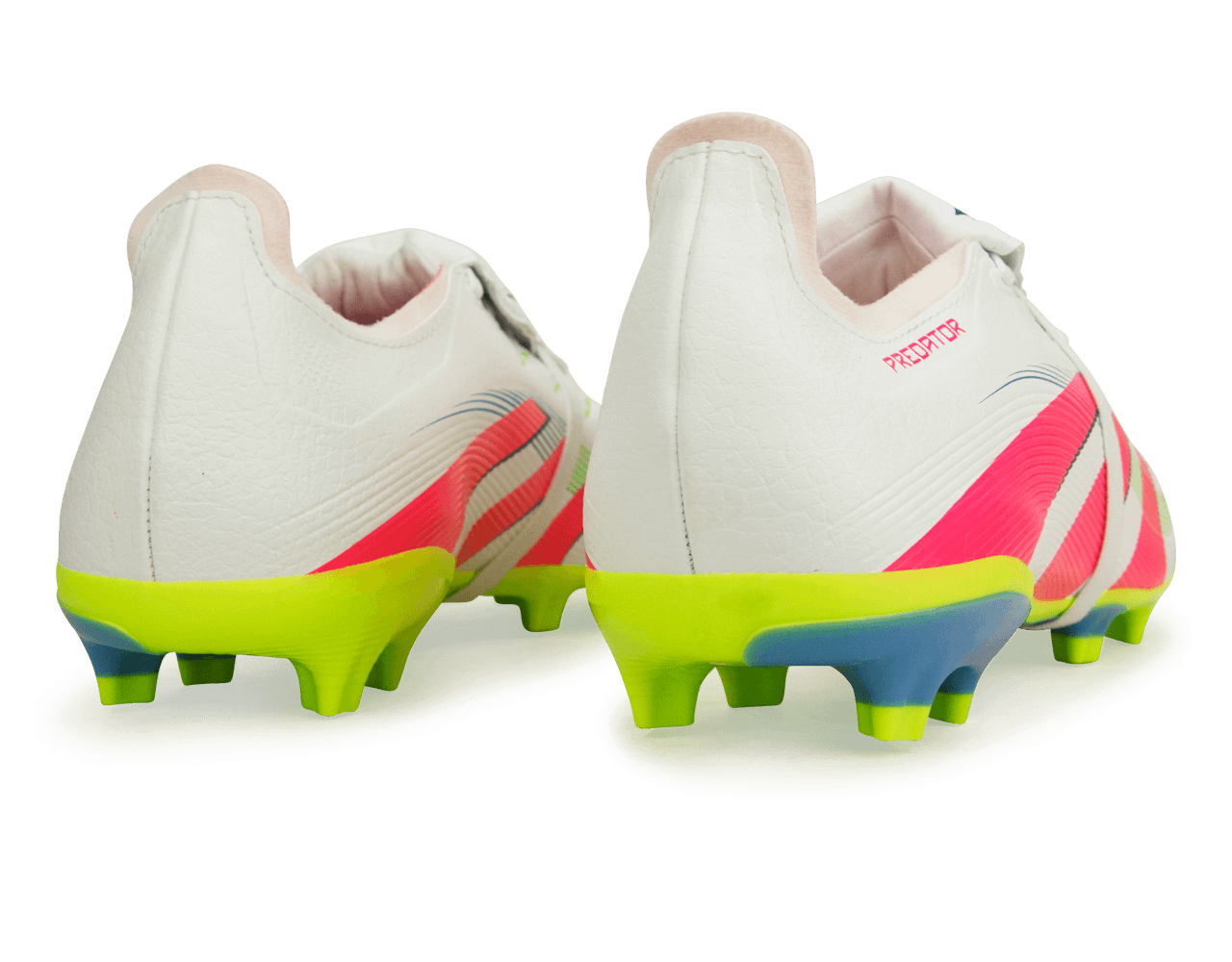 adidas Men's Predator League Foldover Tongue FG/MG White/Pink/Lemon、mySite、bottomscart