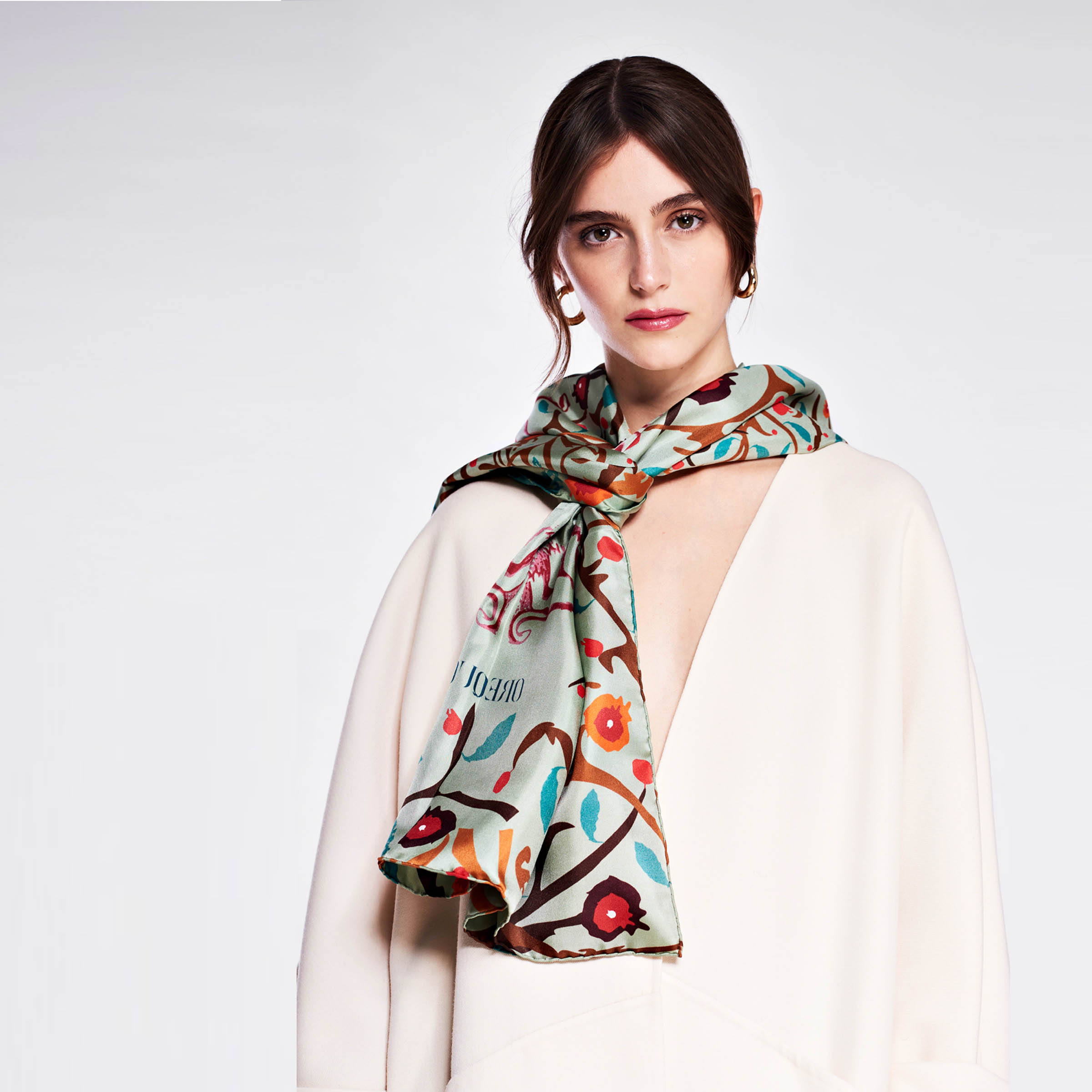 Silk and Cashmere Stole CORNAMUSA by Orequo、mySite、neckold
