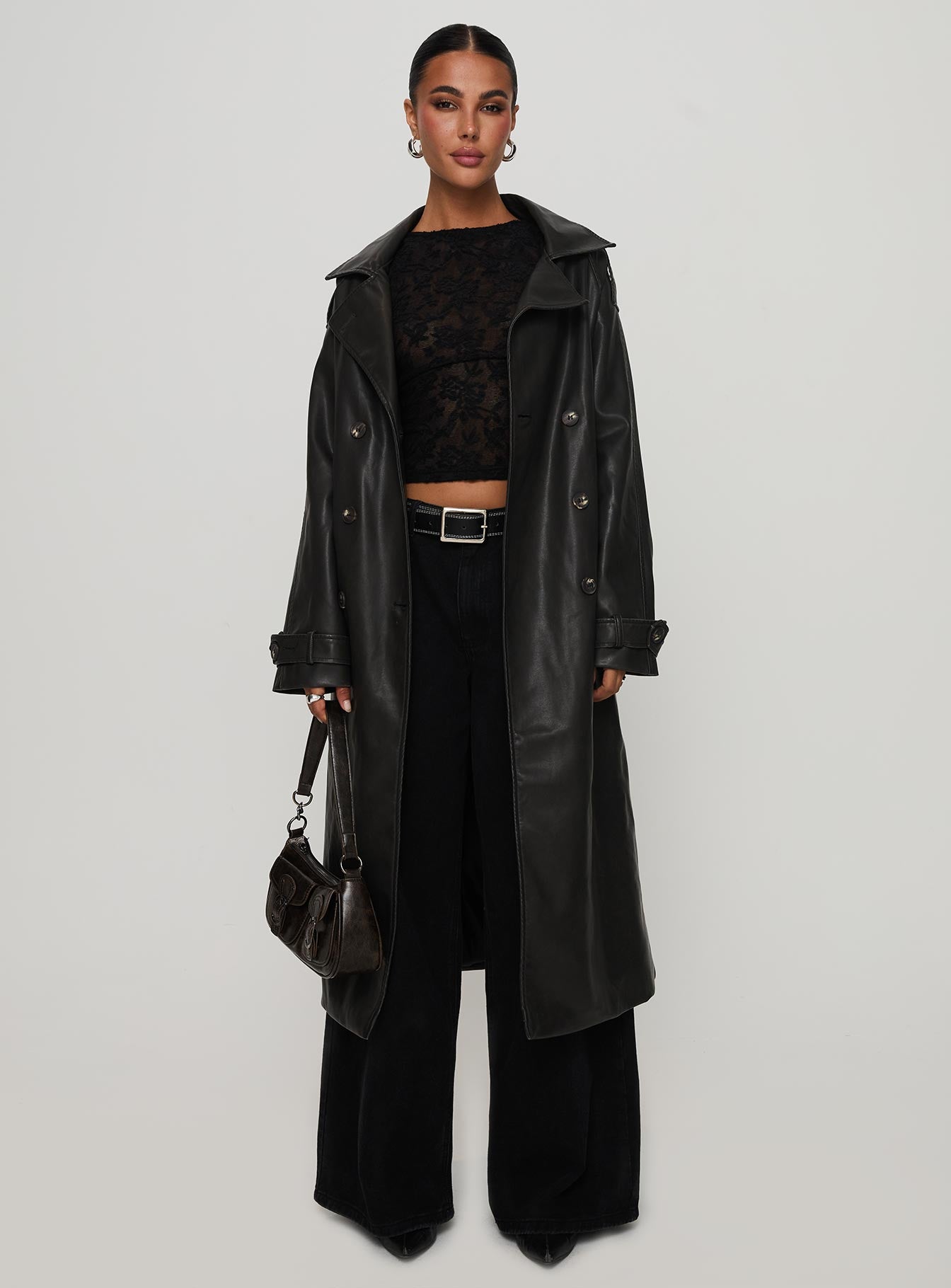 Day To Night Faux Leather Jacket Washed Black、mySite、solidvoid