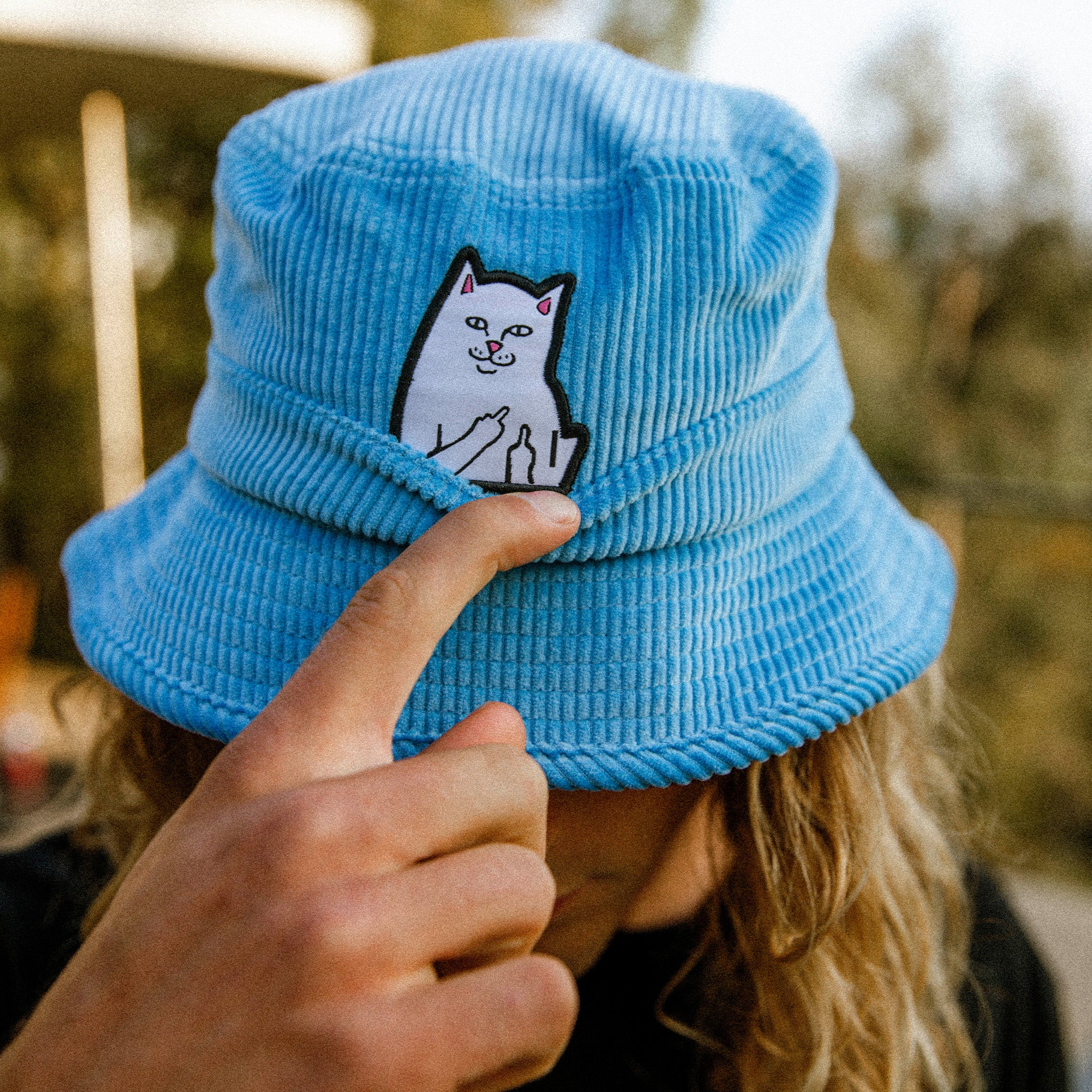  Lord Nermal Corduroy Bucket Hat (Light Blue)、mySite、merchandisen