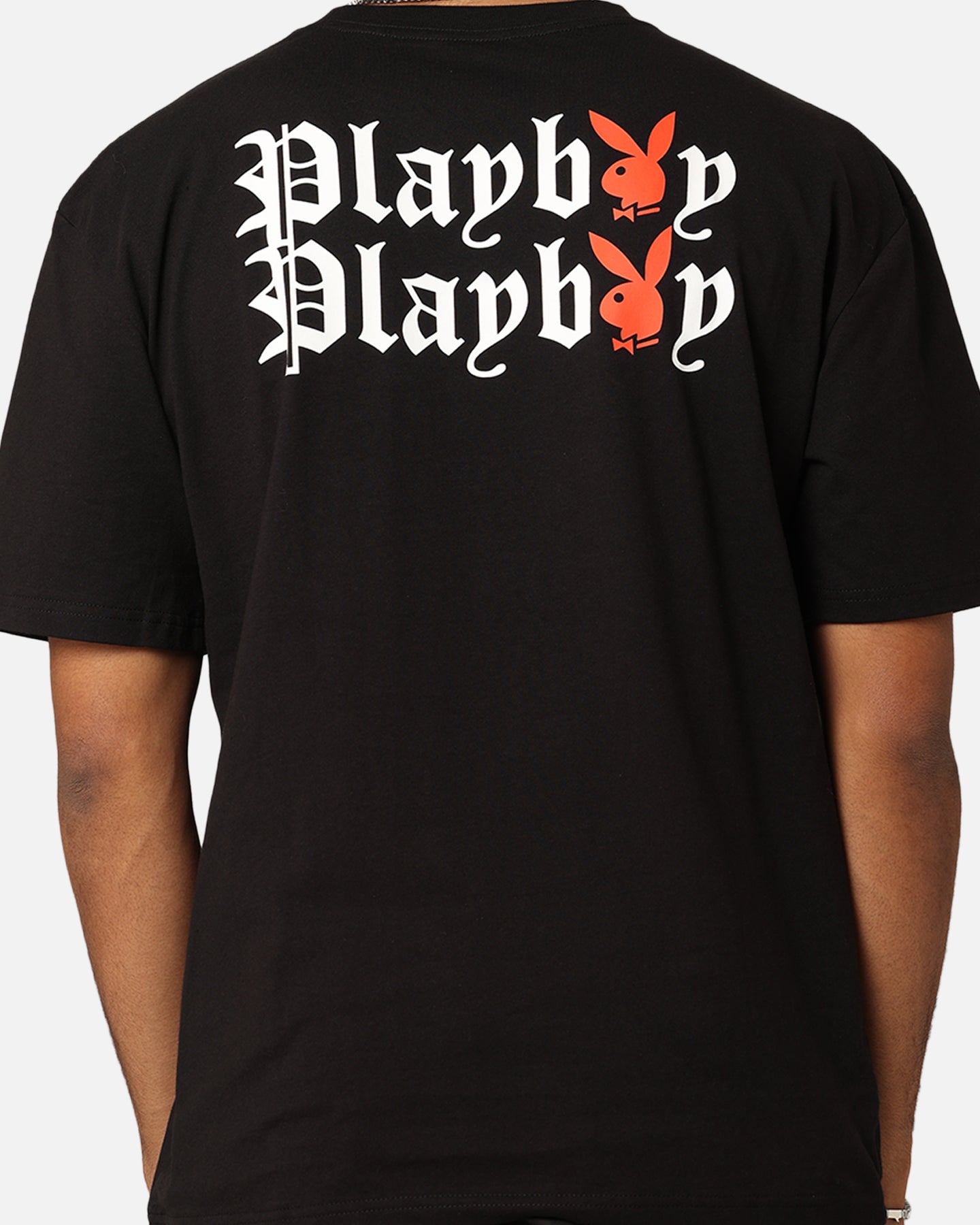 Playboy Bunny O Gothic Stack T-Shirt Black、mySite、zt4zffjzw